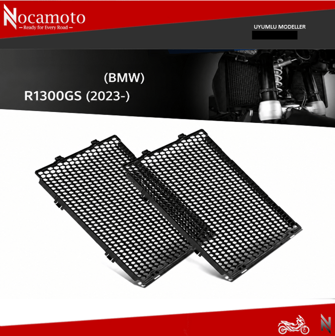 BMW R1300GS 2023+ Radyatör Koruyucu Izgara | NocamotoBMW R1300GS Radyatör Koruyucu