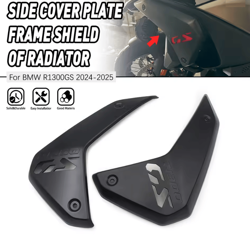 BMW R1300GS 2024-2025 Radyatör Yan Kapak Paneli | Çerçeve KorumaBMW R1300GS R 1300 GS 2024-2025 Motosiklet Radyatör Yan Kapak Paneli Çerçeve Koruma Kaplaması Modifiye Edilmiş Soğutma Suyu Deposu Yanı