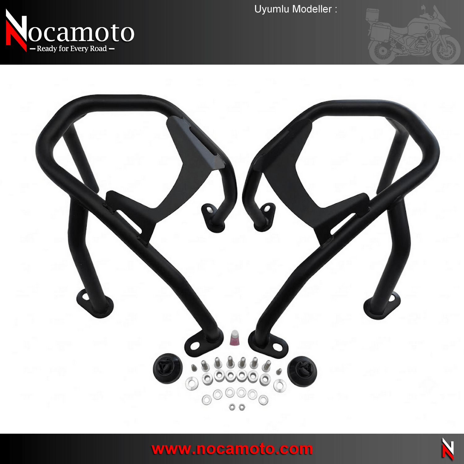 BMW R1300GS Adventure (ADV) Motor Koruma DemiriBMW R1300GS ADV Motor Koruma Demiri