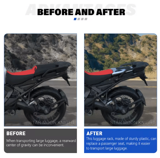 BMW R1300GS / Adventure Arka Bagaj Plakası & Raf Kiti (Solo)BMW R1300GS ADV Arka Bagaj Plakası Kiti Bagaj Rafı (Yolcu Koltuğu Yerine)