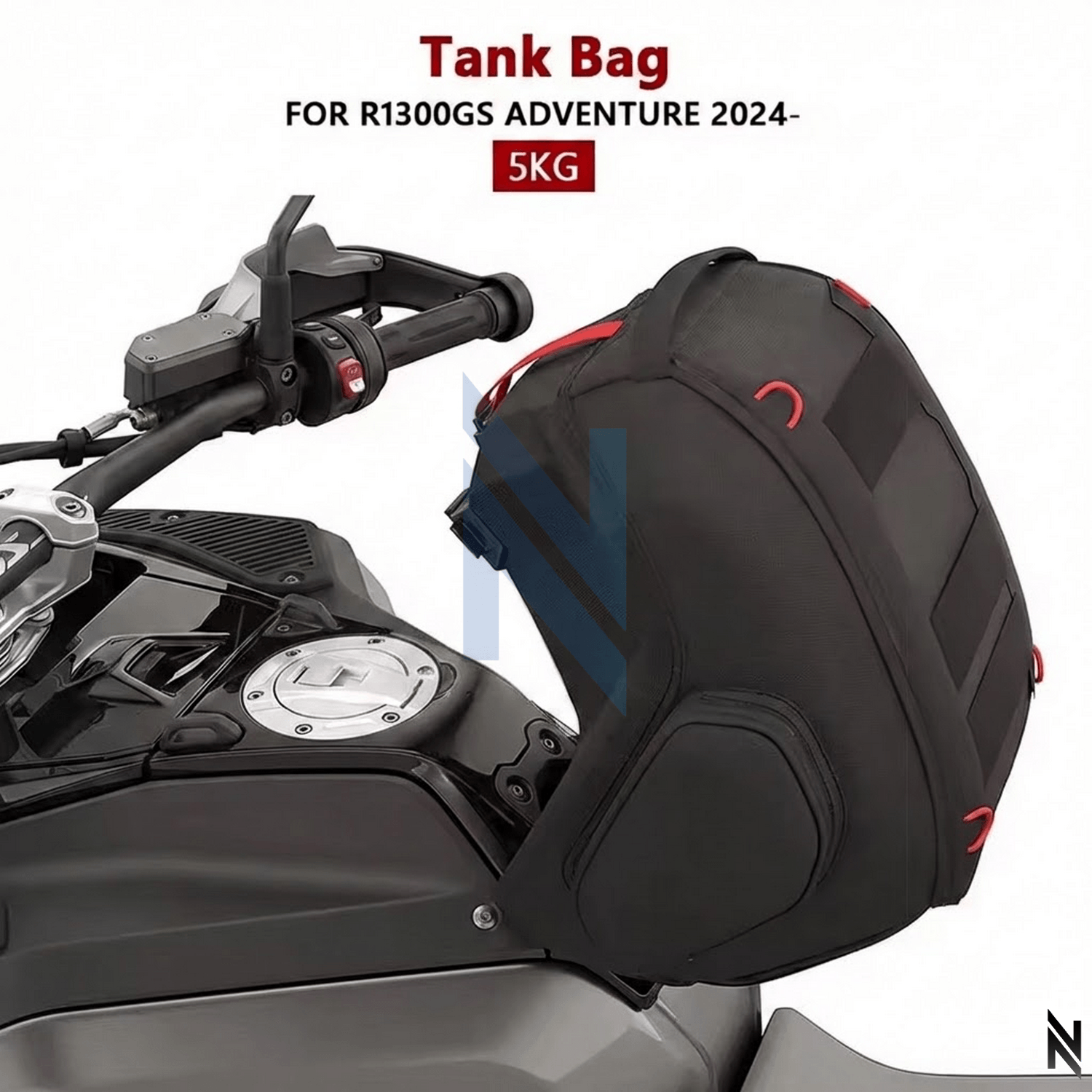 BMW R1300GS Depo Üstü Çanta 12L – 5KG Kapasiteli Tank BagBMW R1300GS ADV Depo Üstü Çanta 12Lt'lik 5Kg Taşıma Kapasitesi Hızlı Tak Çıkart Özellikli