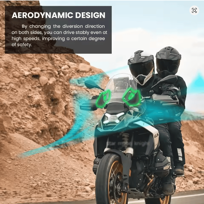 BMW R1300GS Ön Rüzgar Deflektörü Saptırıcı Set | NocamotoBMW R1300GS Ön Rüzgar Deflektörü 