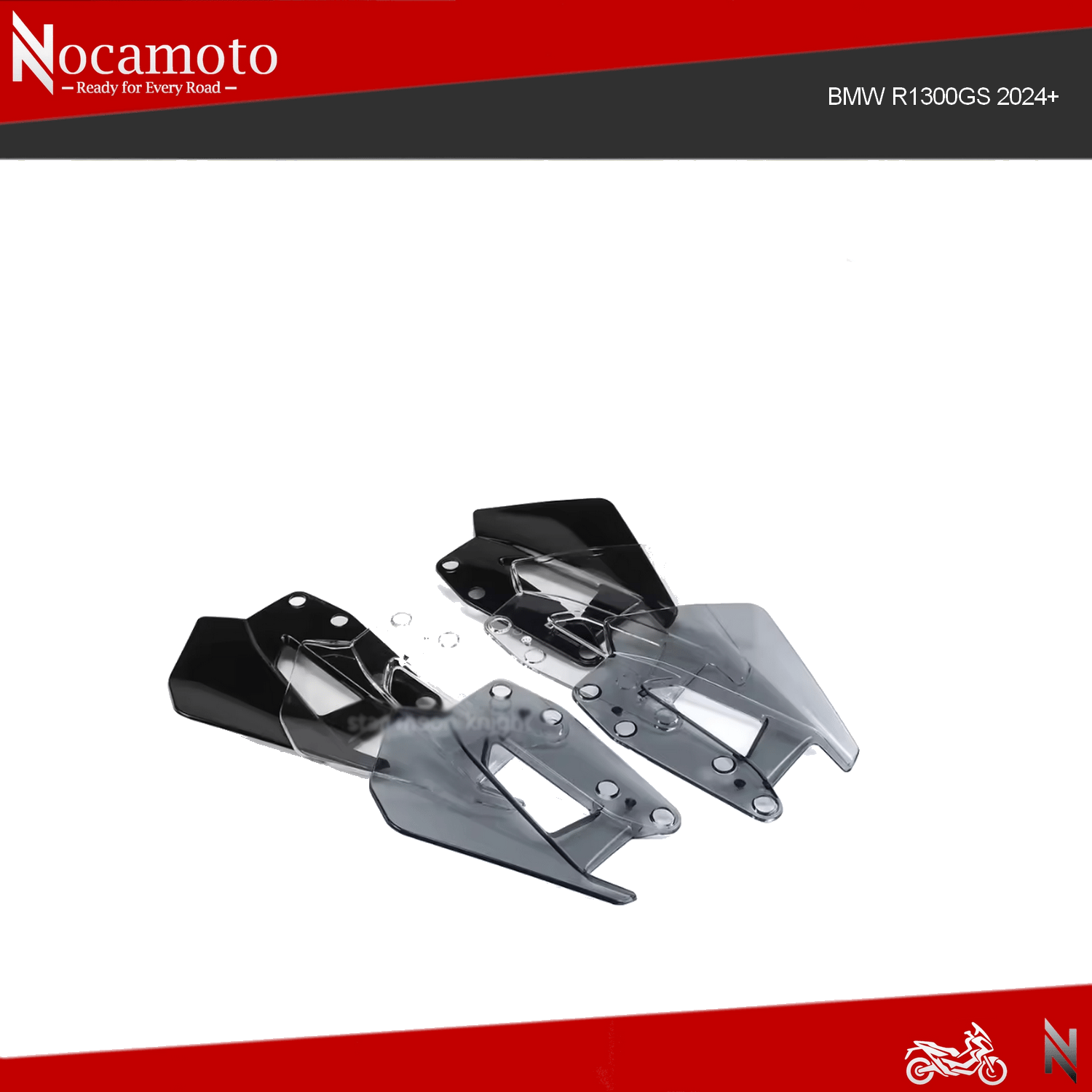 BMW R1300GS Ön Rüzgar Deflektörü Saptırıcı Set | NocamotoBMW R1300GS Ön Rüzgar Deflektörü 