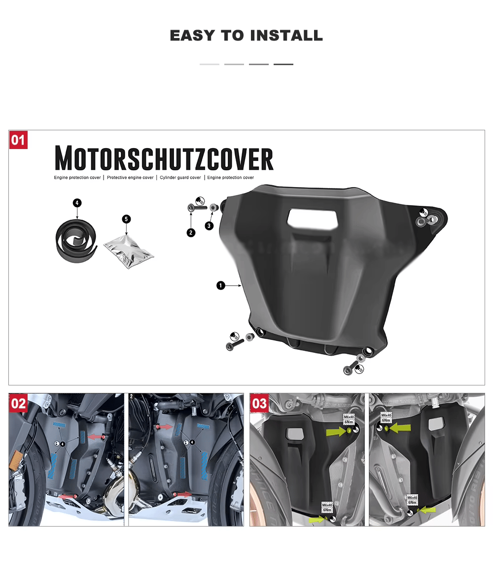 BMW R1300GS R1300GS ADV Motor Koruma Kapağı ABS | NocamotoBMW R1300GS R1300GS ADV Motor Koruma Kapağı ABS