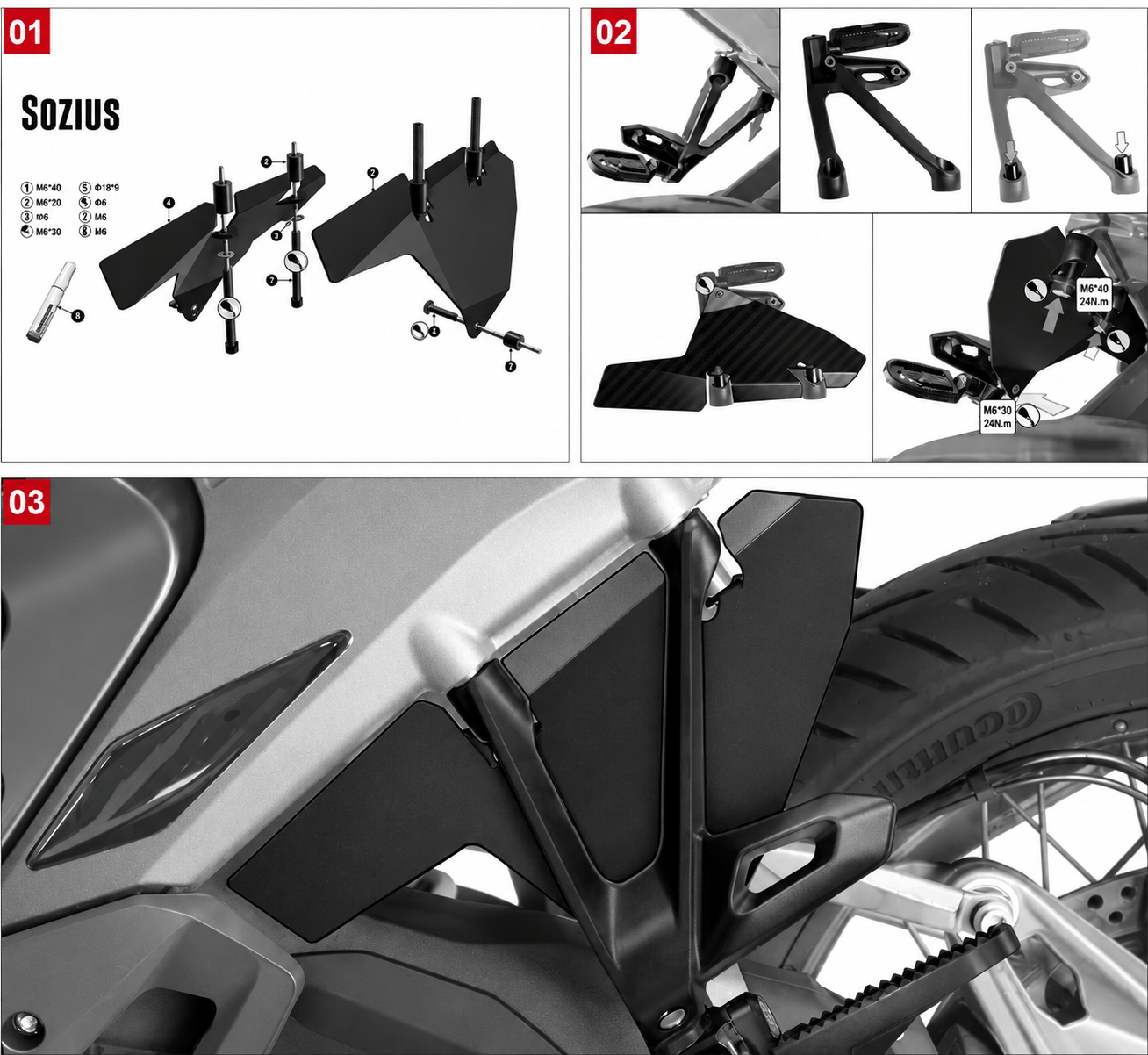 BMW R1300GS R1300GS ADV Yolcu Koltuğu Çamurluk Arka Siperliği | NocamotoBMW R1300GS R1300GS ADV Yolcu Koltuğu Çamurluk Arka Siperliği