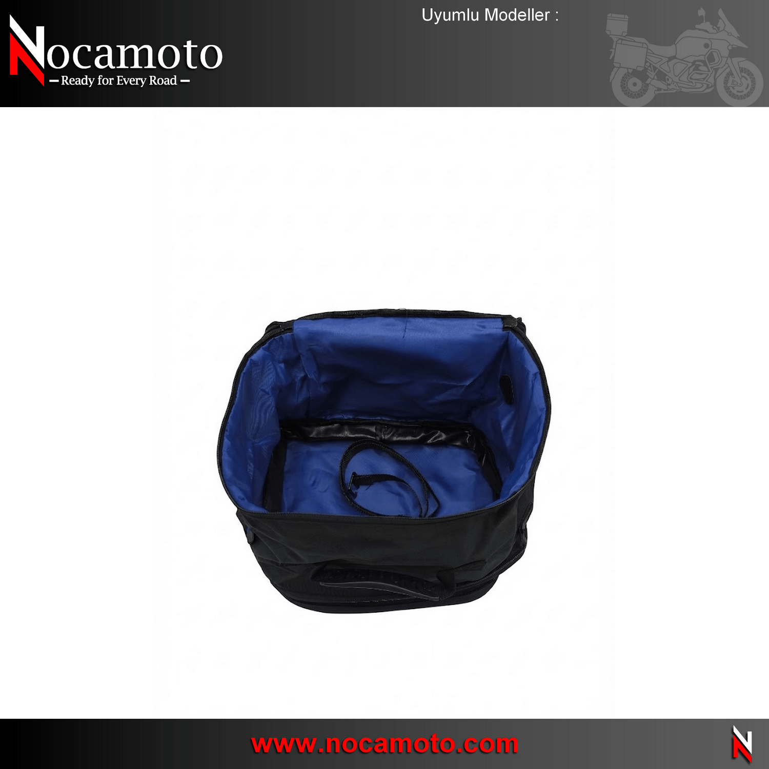 BMW R1300GS / R1300GS Adventure Vario Top Case Arka Çanta İç ÇantasıBMW R1300GS R1300GS ADV Vario Top Case Arka Çanta İç Çantası