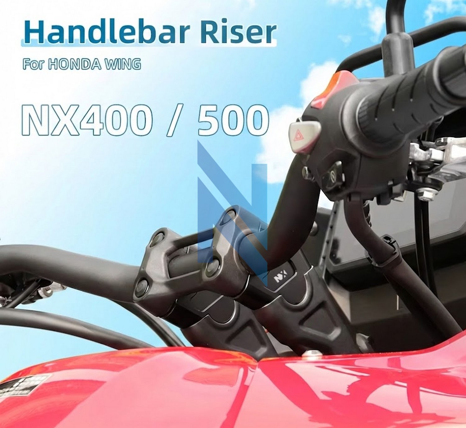 Honda NX500 Gidon Yükseltme Aparatı CNC Alüminyum | NocamotoHONDA NX500 Gidon Yükseltici CNC Aluminyum