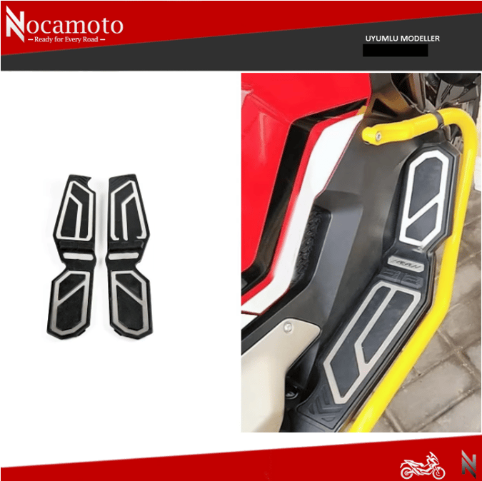 Honda X-ADV 750 Ayaklık Paspas Kauçuk & Alüminyum Set | NocamotoHONDA X-ADV750 Ayaklık Paspas, Kauçuk+Aluminyum