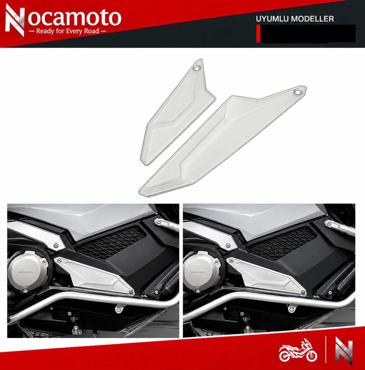 Honda X-ADV750 2021+ Yan Ayak Basamağı Plakası GümüşHONDA X-ADV750 Yan Ayak Basamağı Plakası Gümüş Renk 2021+