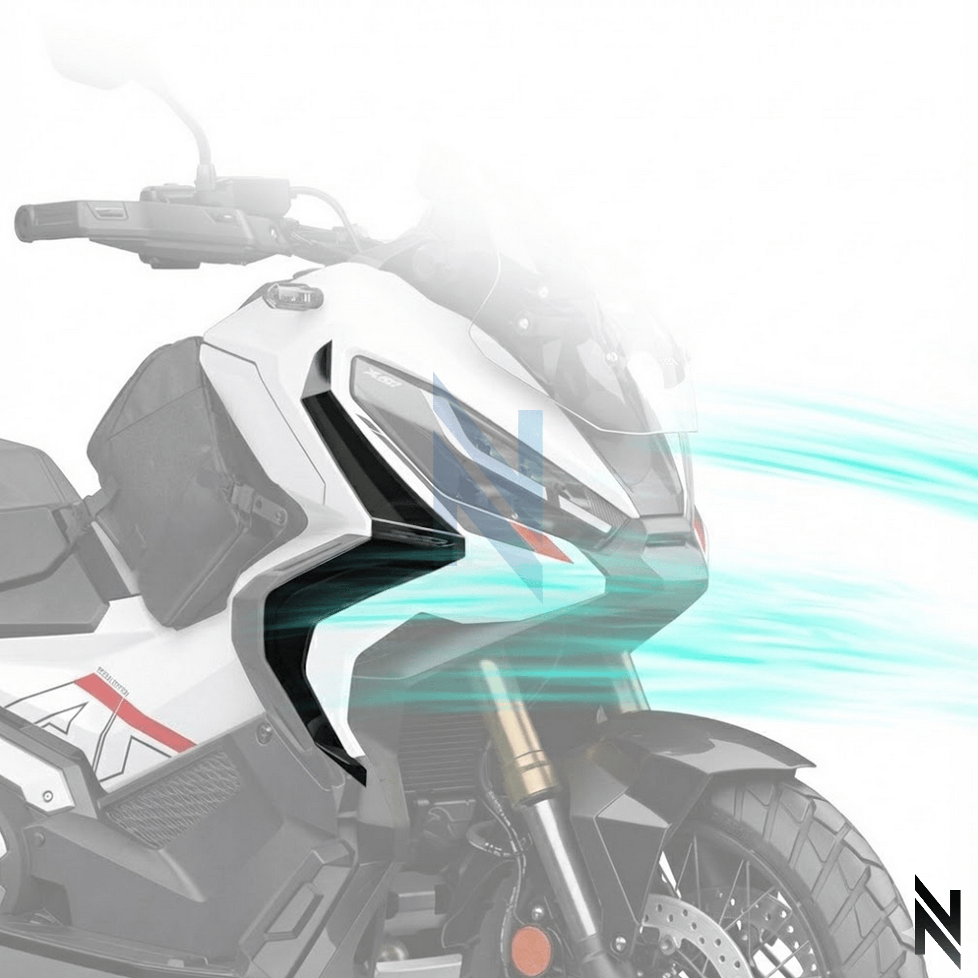 Honda X-ADV750 Bacak Yan Rüzgar Deflektörü (2021-2024)HONDA X-ADV750 2021 2024 Bacak Yan Rüzgar Deflektörü