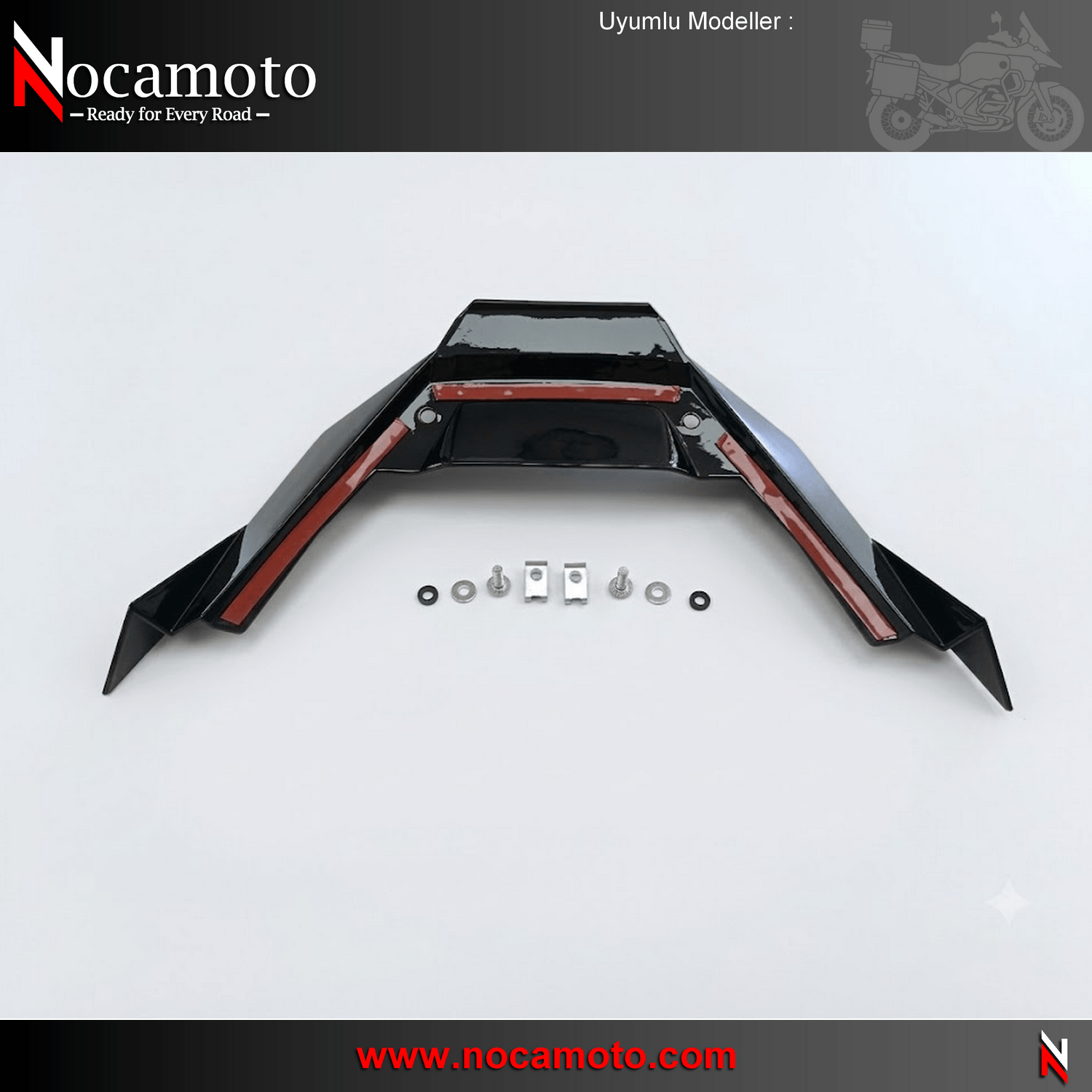 HONDA X-ADV750 Gaga Grenaj Ön Spoiler ABS Plastik 2025+HONDA X-ADV750 Gaga Grenaj, Ön Spolier ABS Plastik 2025+