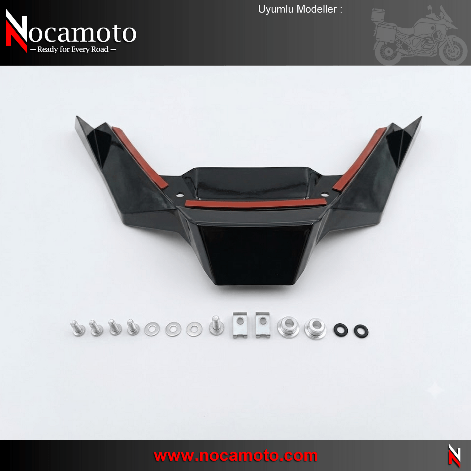 HONDA X-ADV750 Gaga Grenaj Ön Spoiler ABS Plastik 2025+HONDA X-ADV750 Gaga Grenaj, Ön Spolier ABS Plastik 2025+