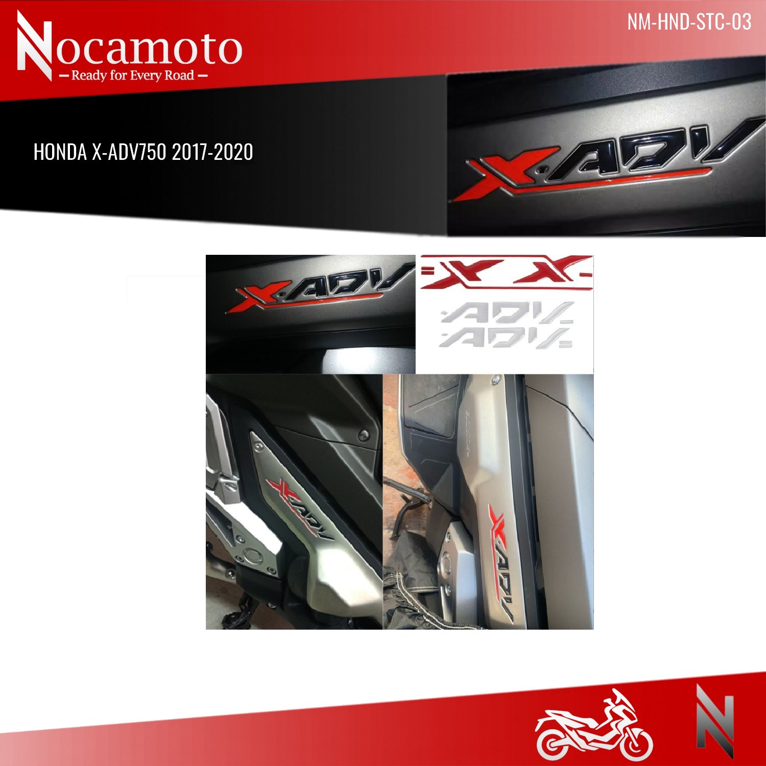 NM-HND-STC-03HONDA X-ADV750 Sticker 3D Logo 2017-2020