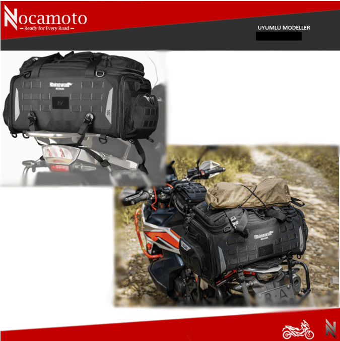 Rhinowalk MJX2003BK Su Geçirmez Motosiklet Arka Çantası 50-70LRhinowalk MJX2003BK Motosiklet Arka Çantası – Su Geçirmez Tur Sele Çantası 50–70 Litre