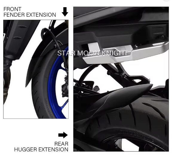 Yamaha Tracer 9 / GT / GT+ & XSR 900 Çamurluk Uzatma (Ön veya Arka)YAMAHA TRACER 9 GT GT+ 2021+ XSR 900 XSR900 2022+  Ön veya Arka Çamurluk Uzatma 
