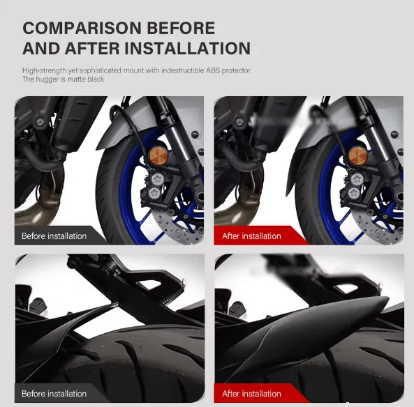 Yamaha Tracer 9 / GT / GT+ & XSR 900 Çamurluk Uzatma (Ön veya Arka)YAMAHA TRACER 9 GT GT+ 2021+ XSR 900 XSR900 2022+  Ön ve Arka Çamurluk Uzatma 