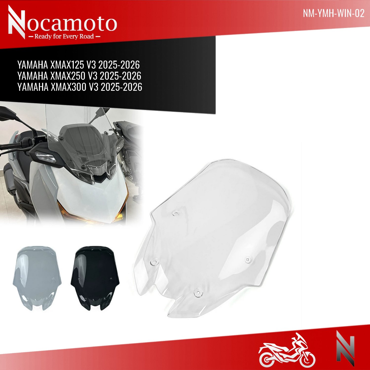 YAMAHA XMAX Ön Cam Orijinal Ölçü