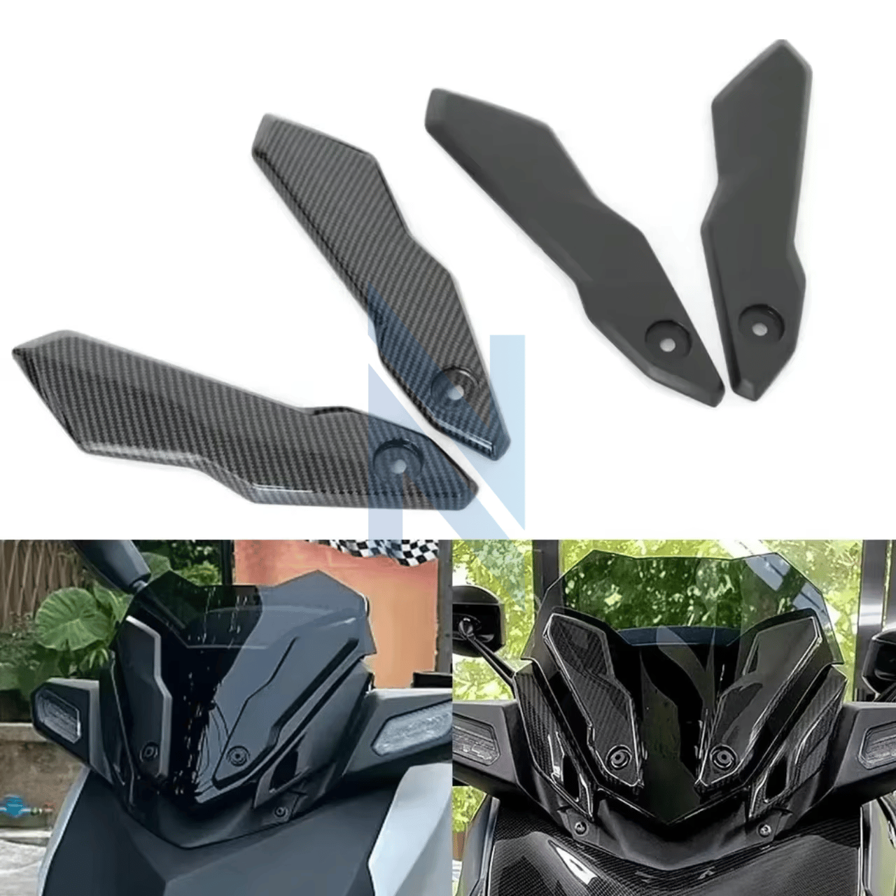 Yamaha XMAX Ön Cam Rüzgâr DeflektörüYAMAHA XMAX Ön Cam Rüzgar Deflektörü, Ön Cam Braketi Koruyucu
