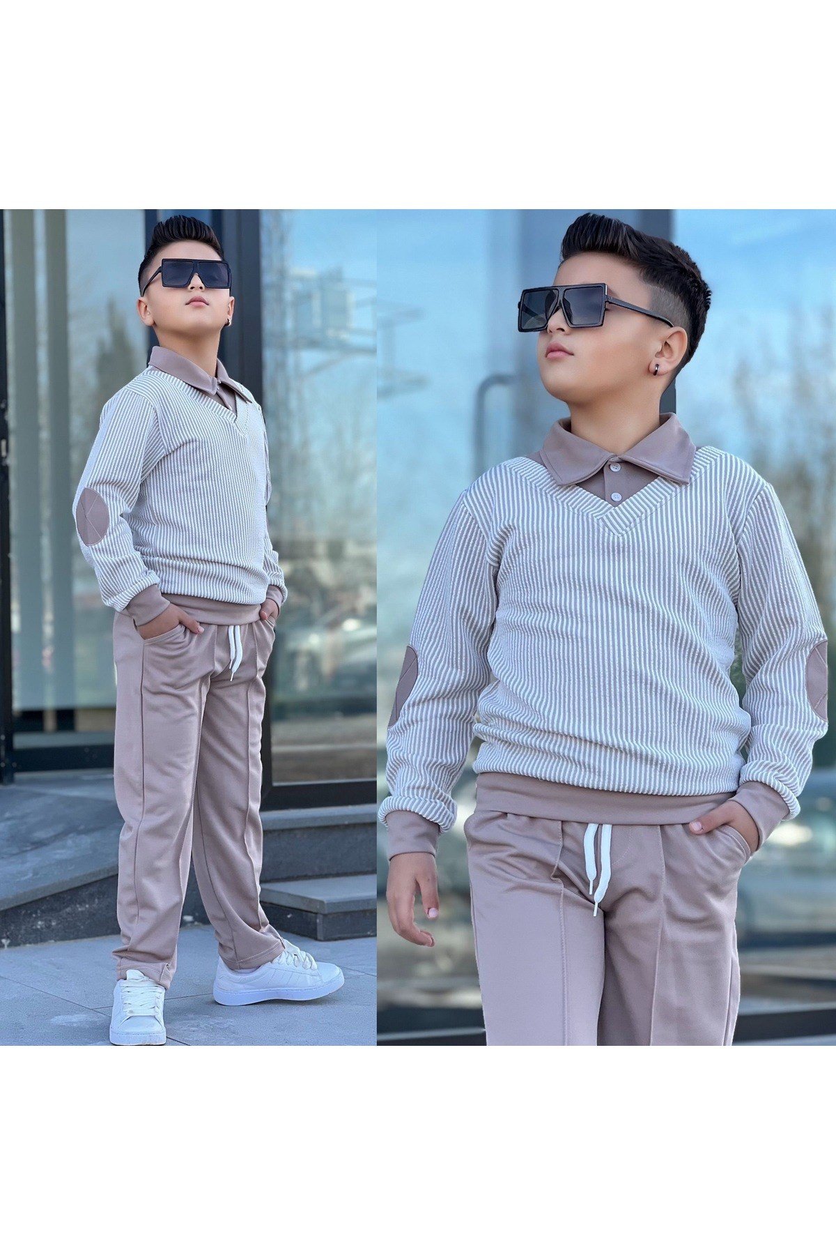 Erkek Çocuk 2 Parça Kazak Pantalon Kombin Takım