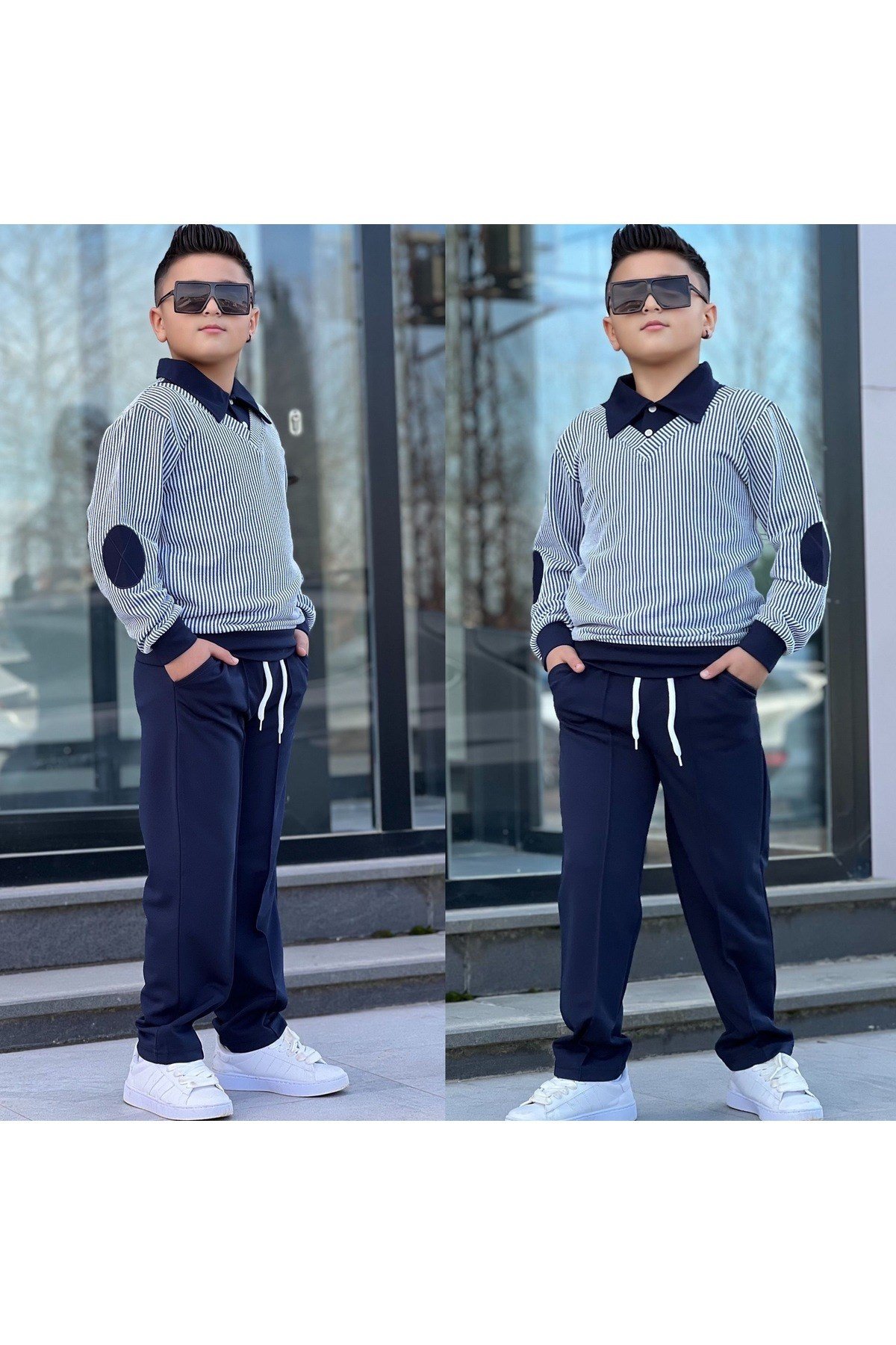 Erkek Çocuk 2 Parça Kazak Pantalon Kombin Takım
