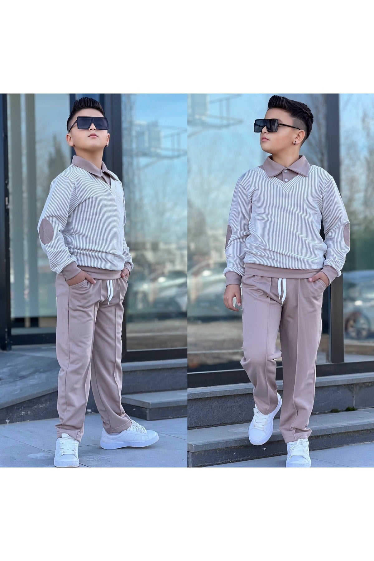 Erkek Çocuk 2 Parça Kazak Pantalon Kombin Takım