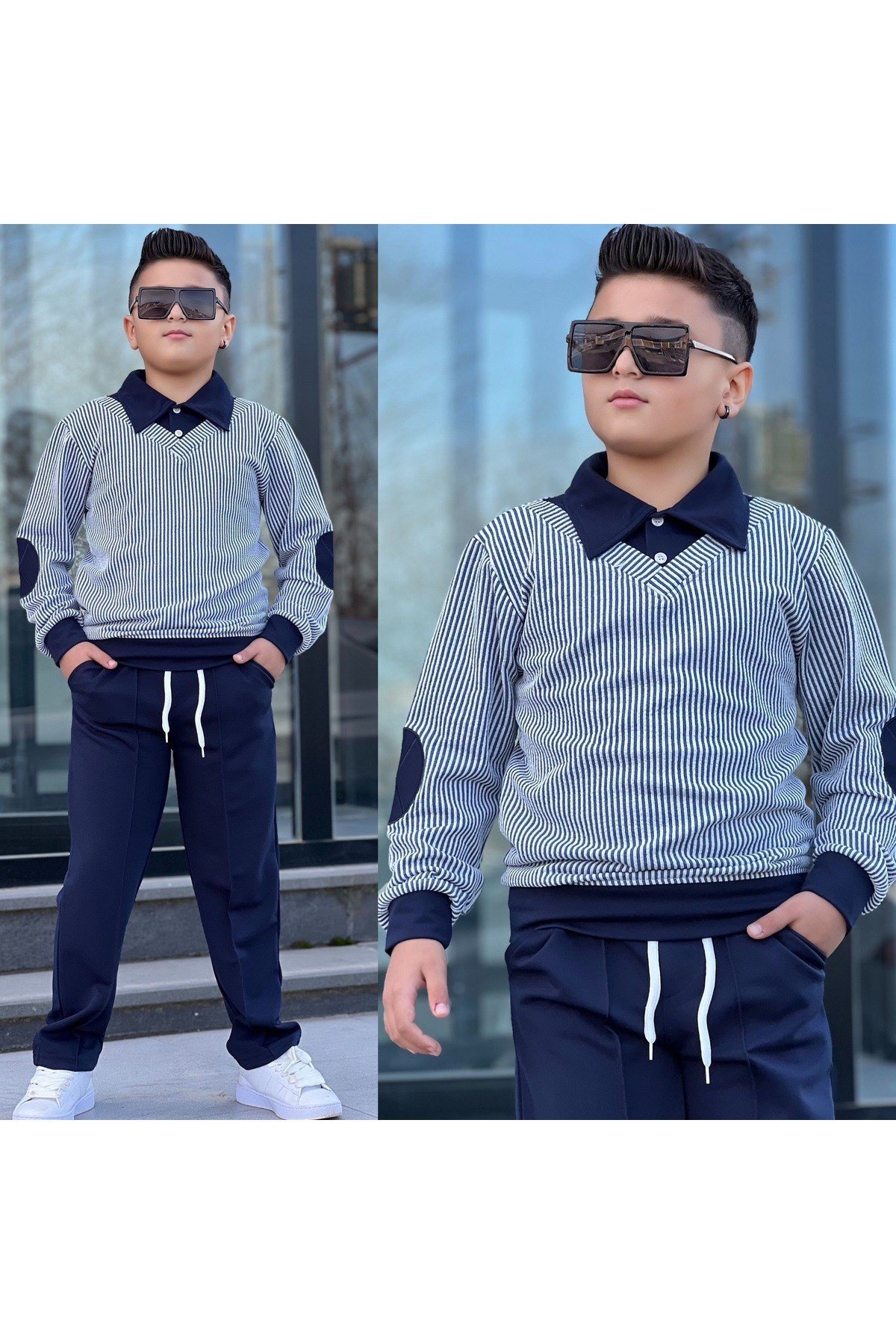 Erkek Çocuk 2 Parça Kazak Pantalon Kombin Takım