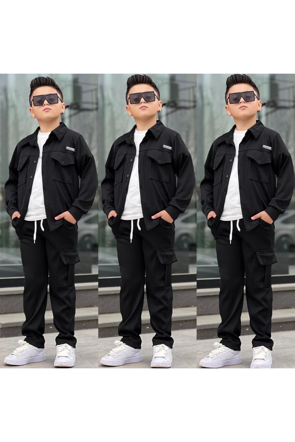 Erkek Çocuk 3 Parça Garson Boy Takım Kombin