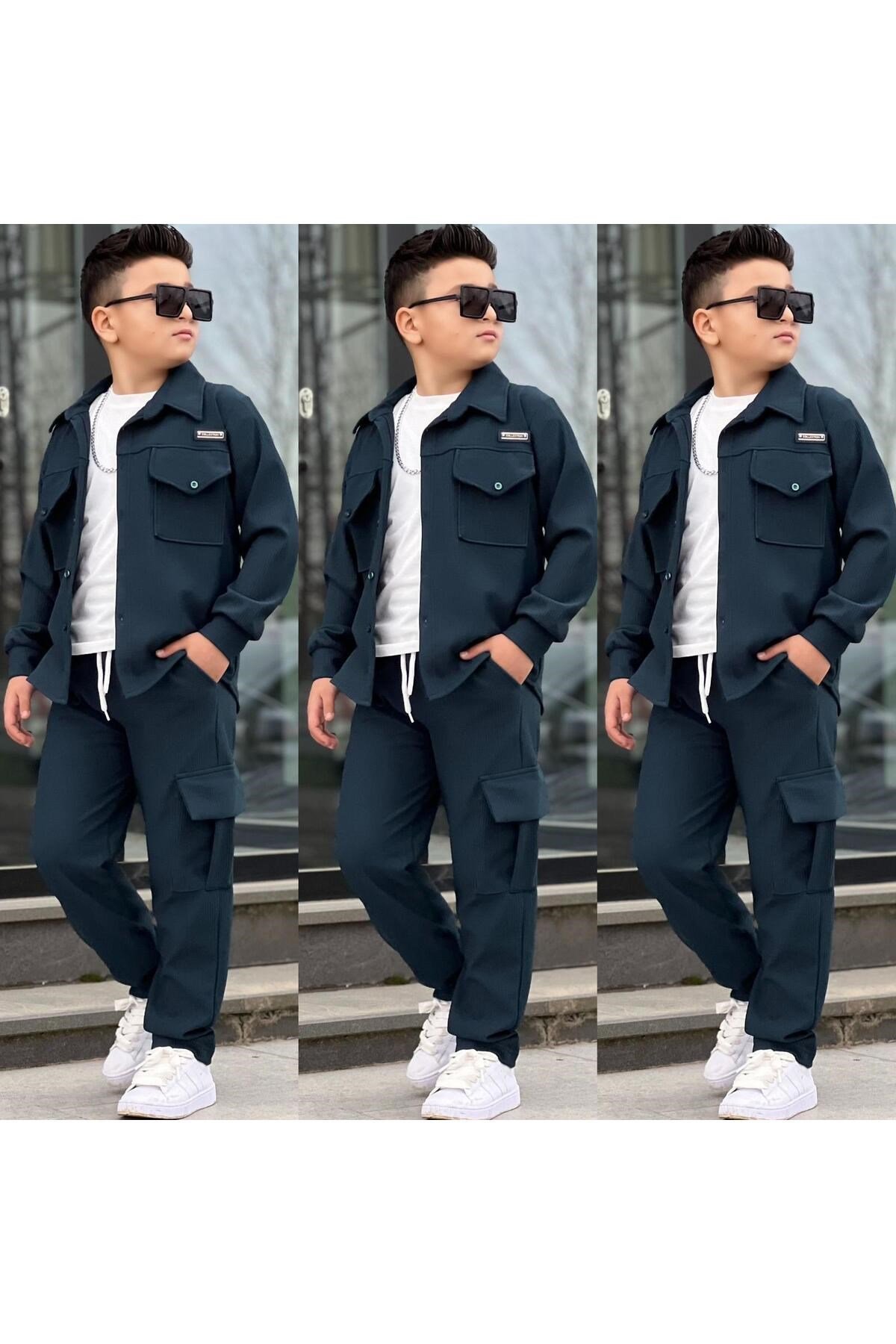 Erkek Çocuk 3 Parça Garson Boy Takım Kombin