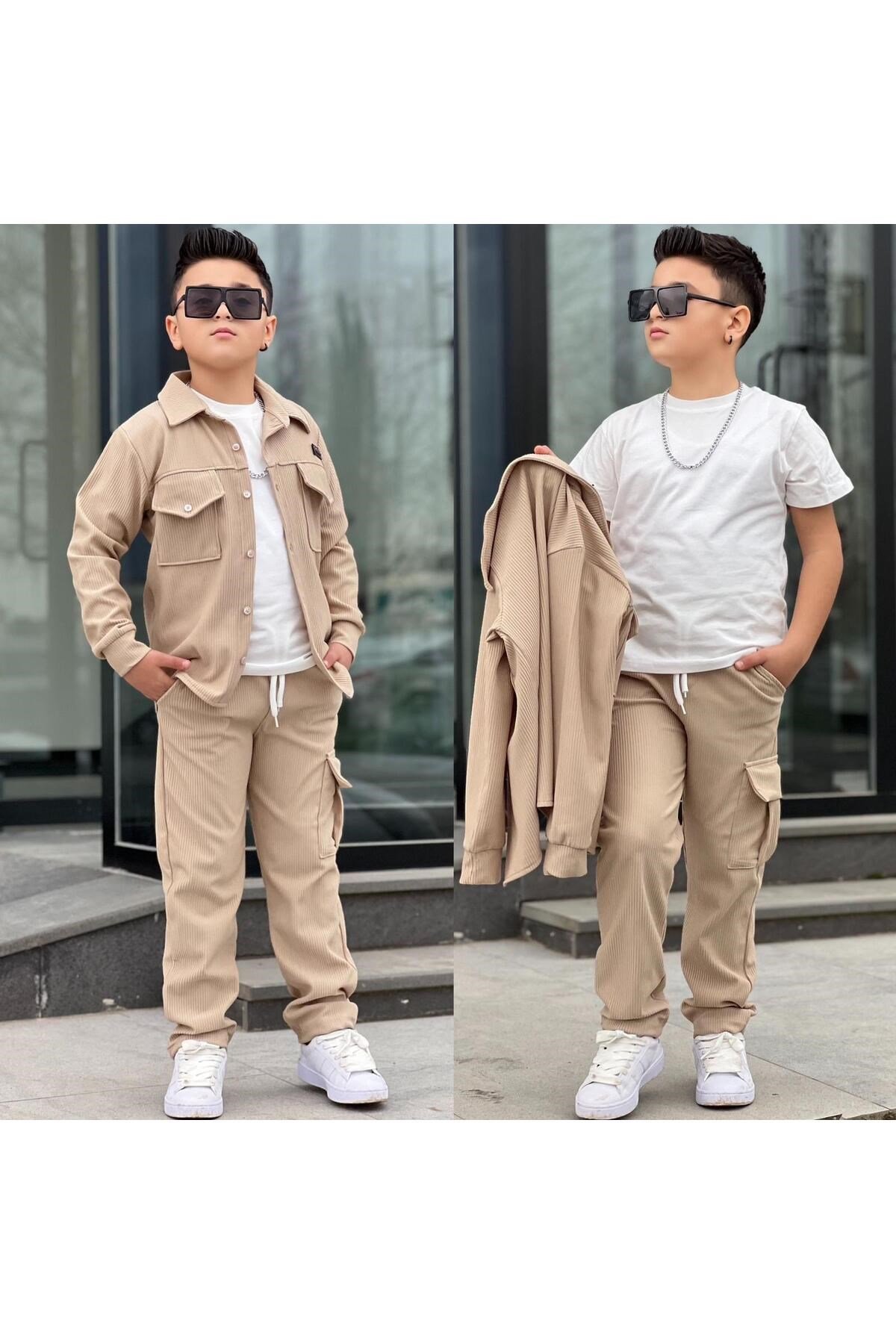 Erkek Çocuk 3 Parça Garson Boy Takım Kombin