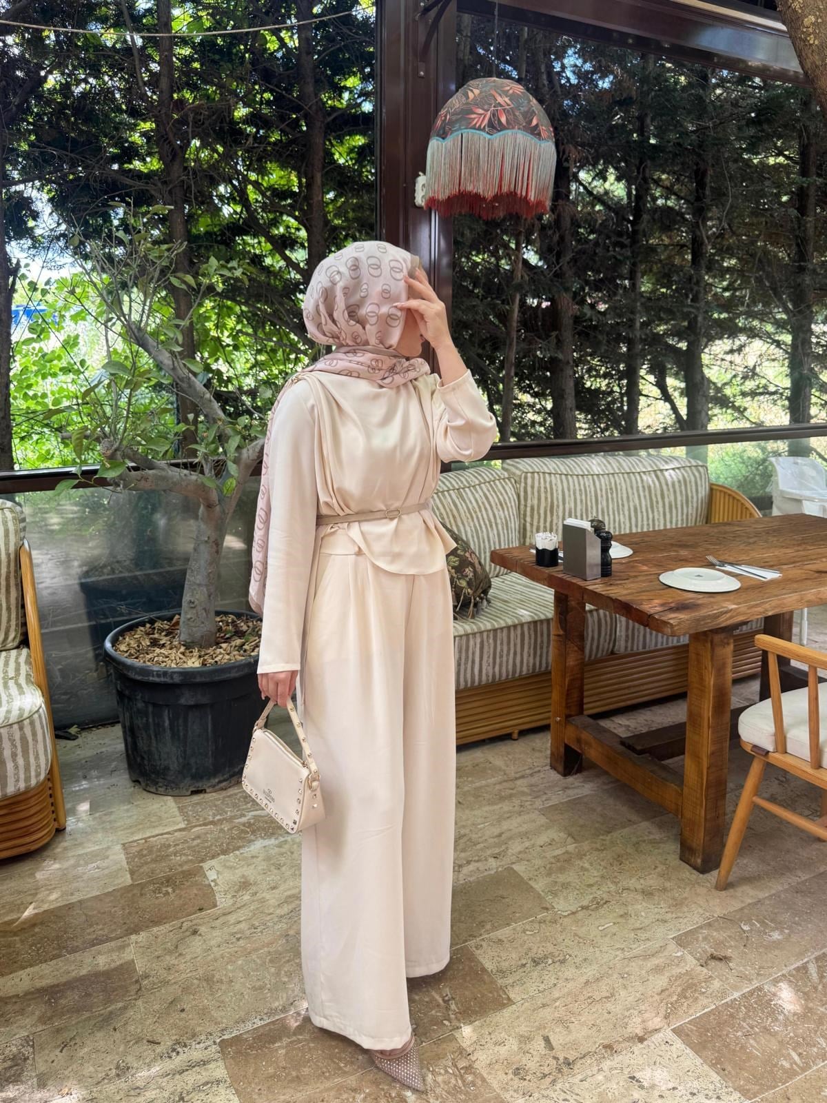 Afra Şal Detaylı Takım