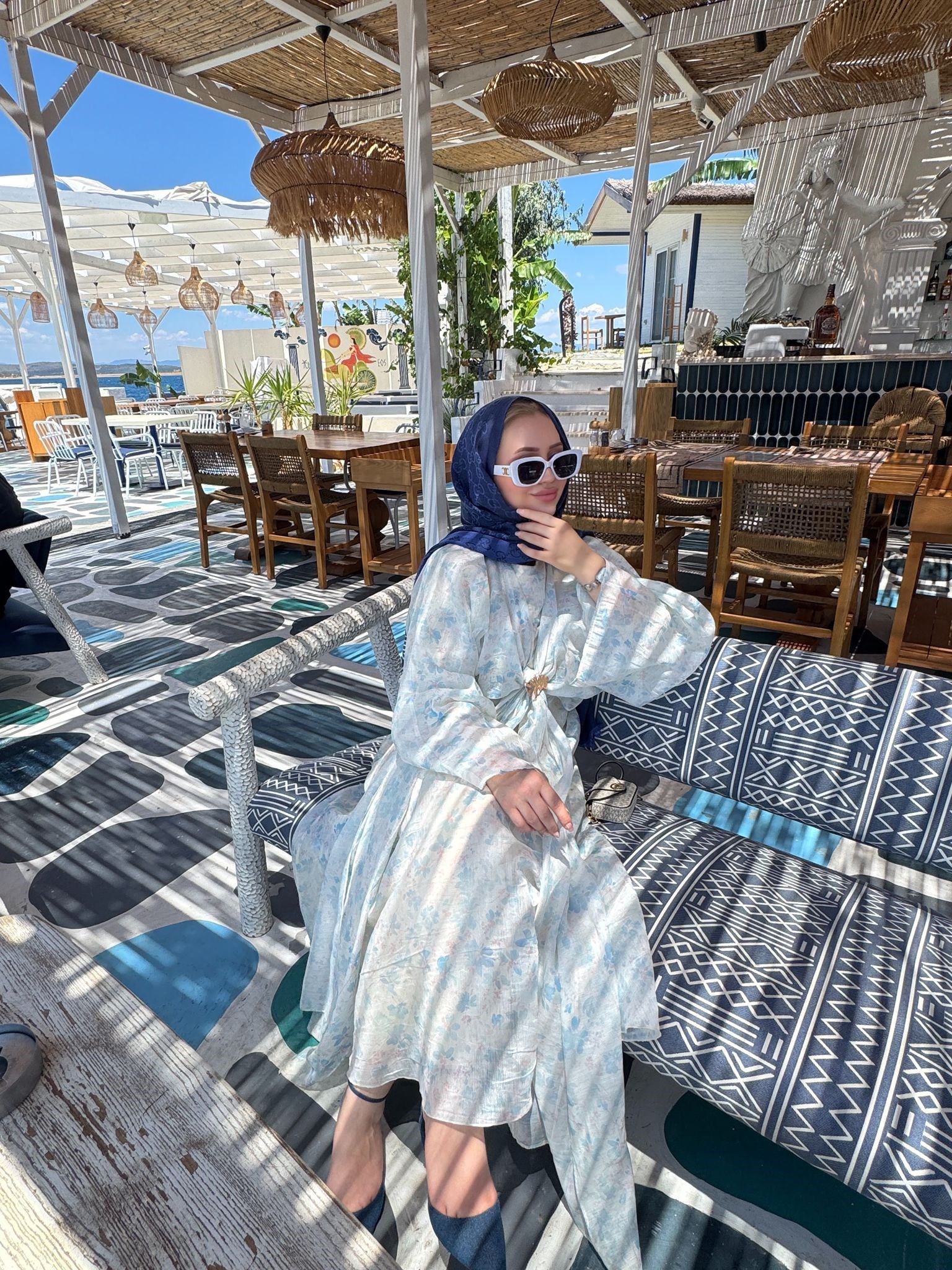 Bahar Elbise - Mavi