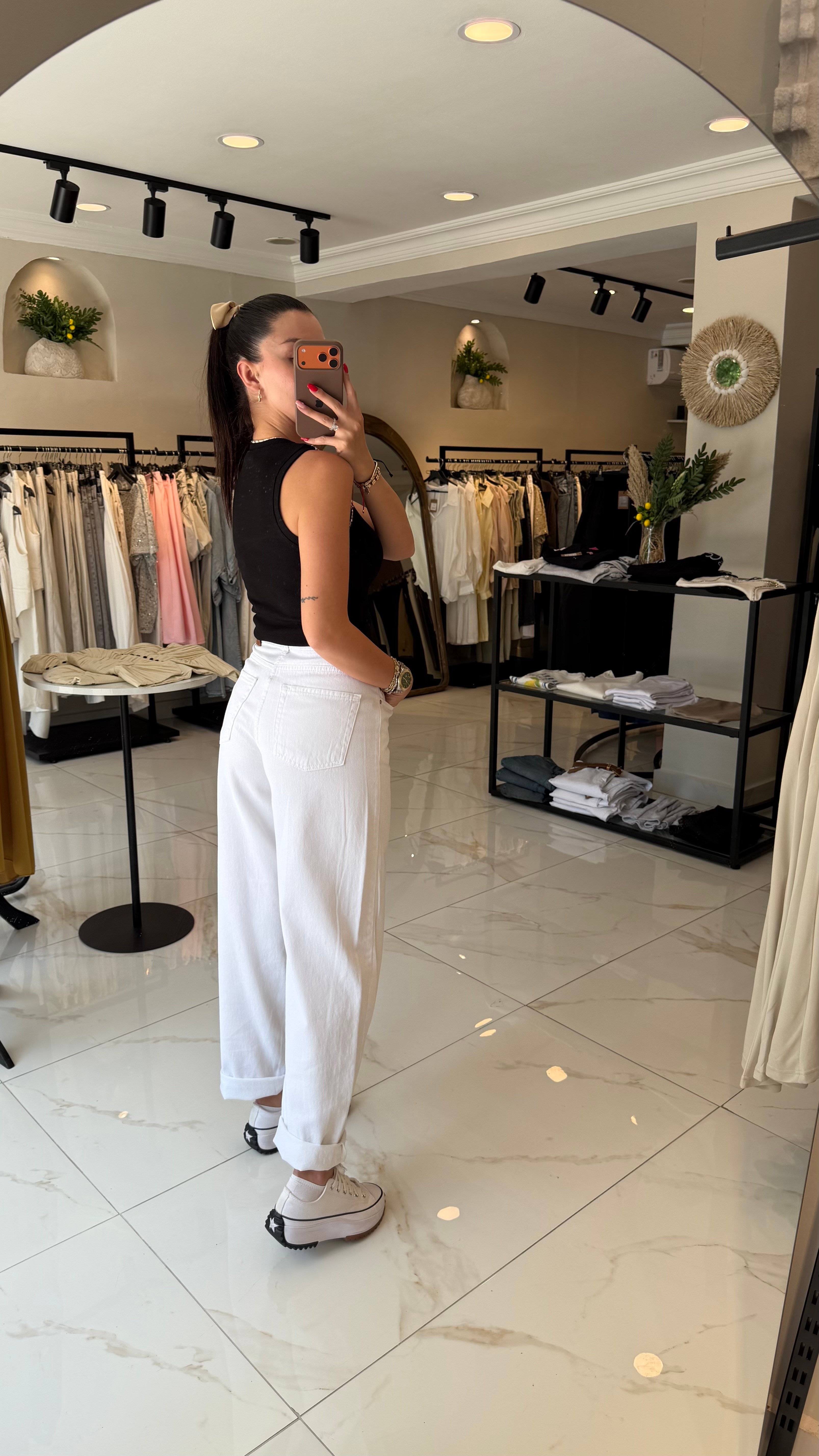 BAGGY BEYAZ JEAN