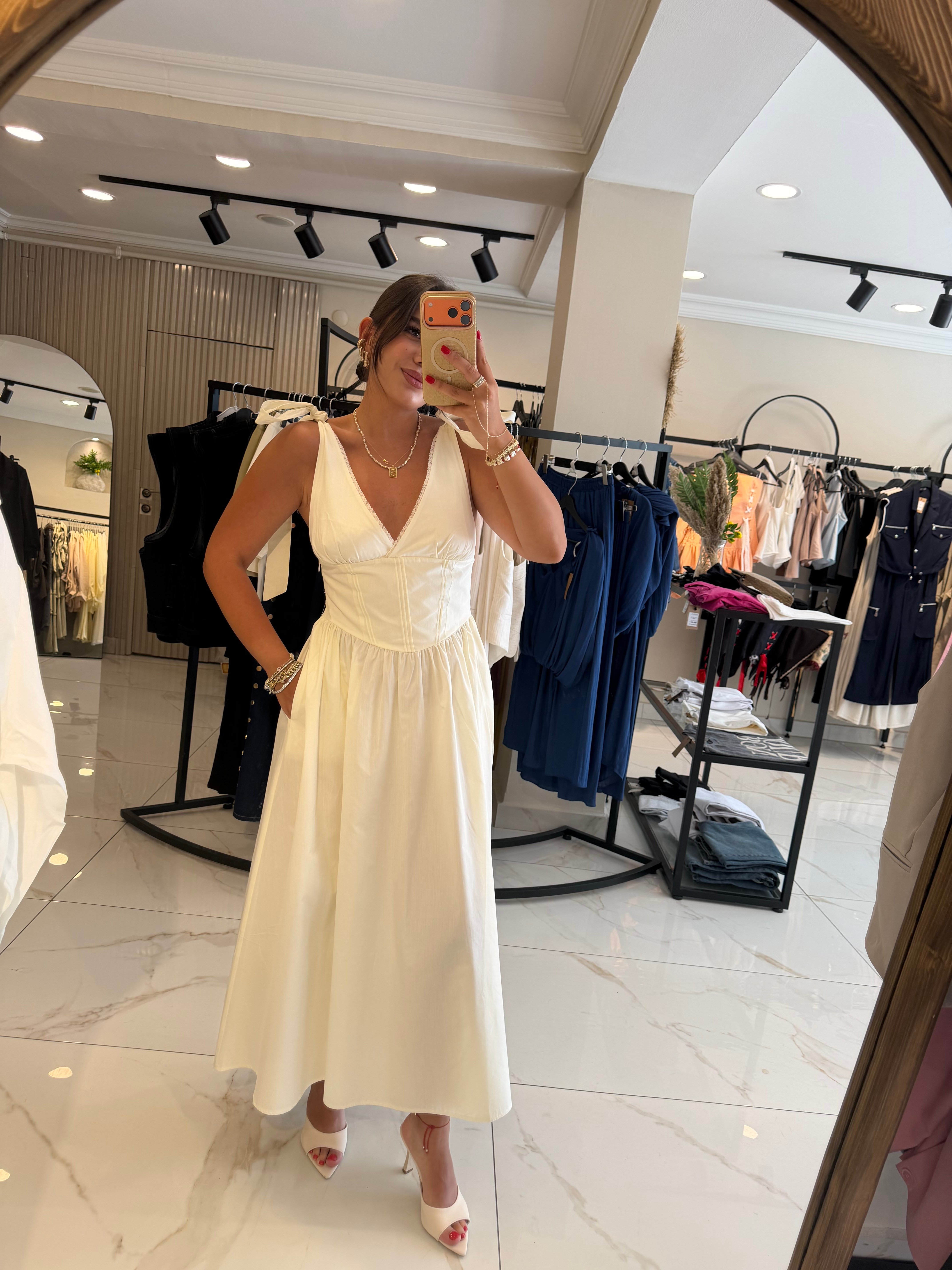 BUTTER YELLOW ELBİSE