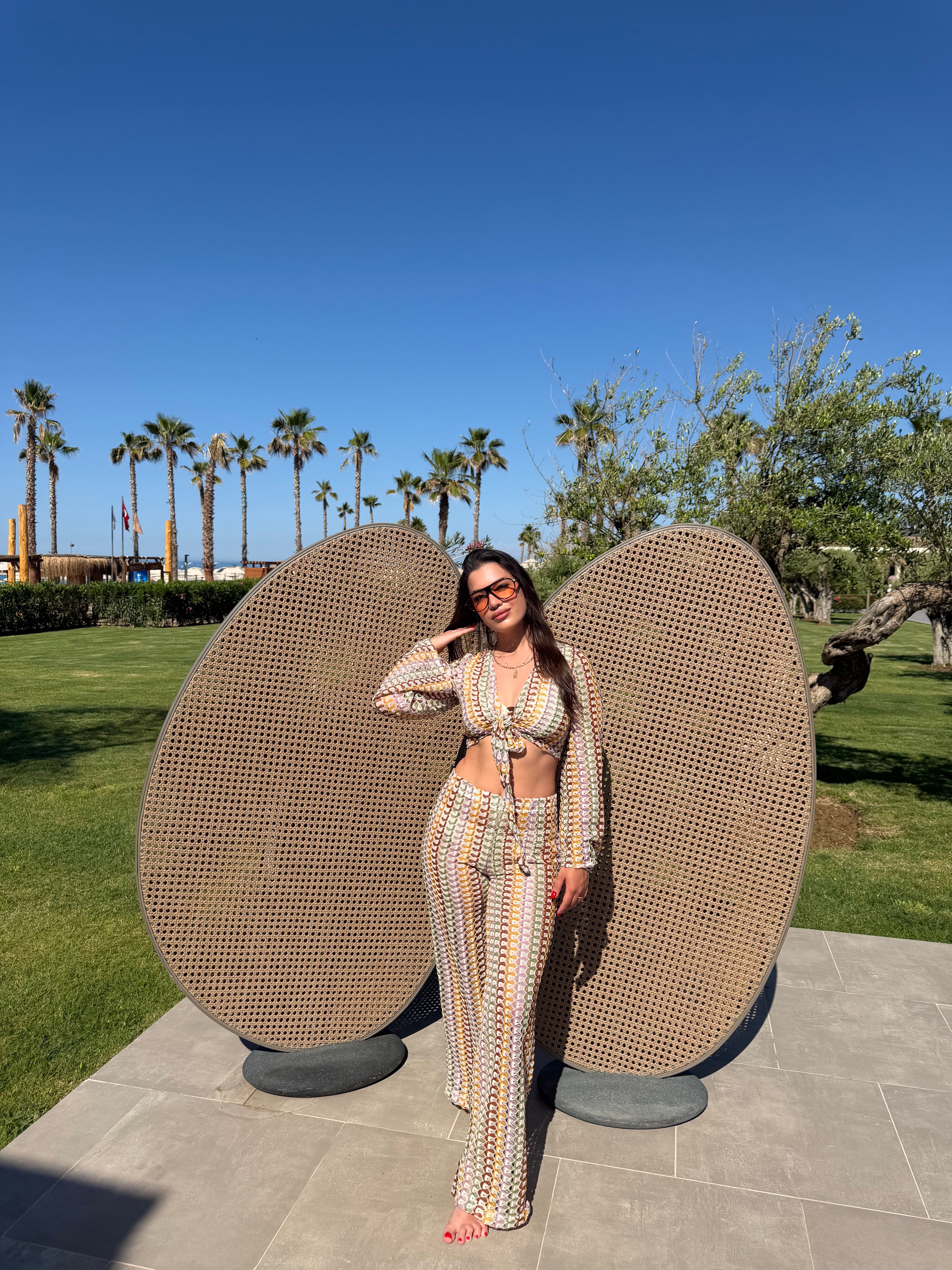 DESENLİ BAĞLAMA DETAY BEACHWEAR