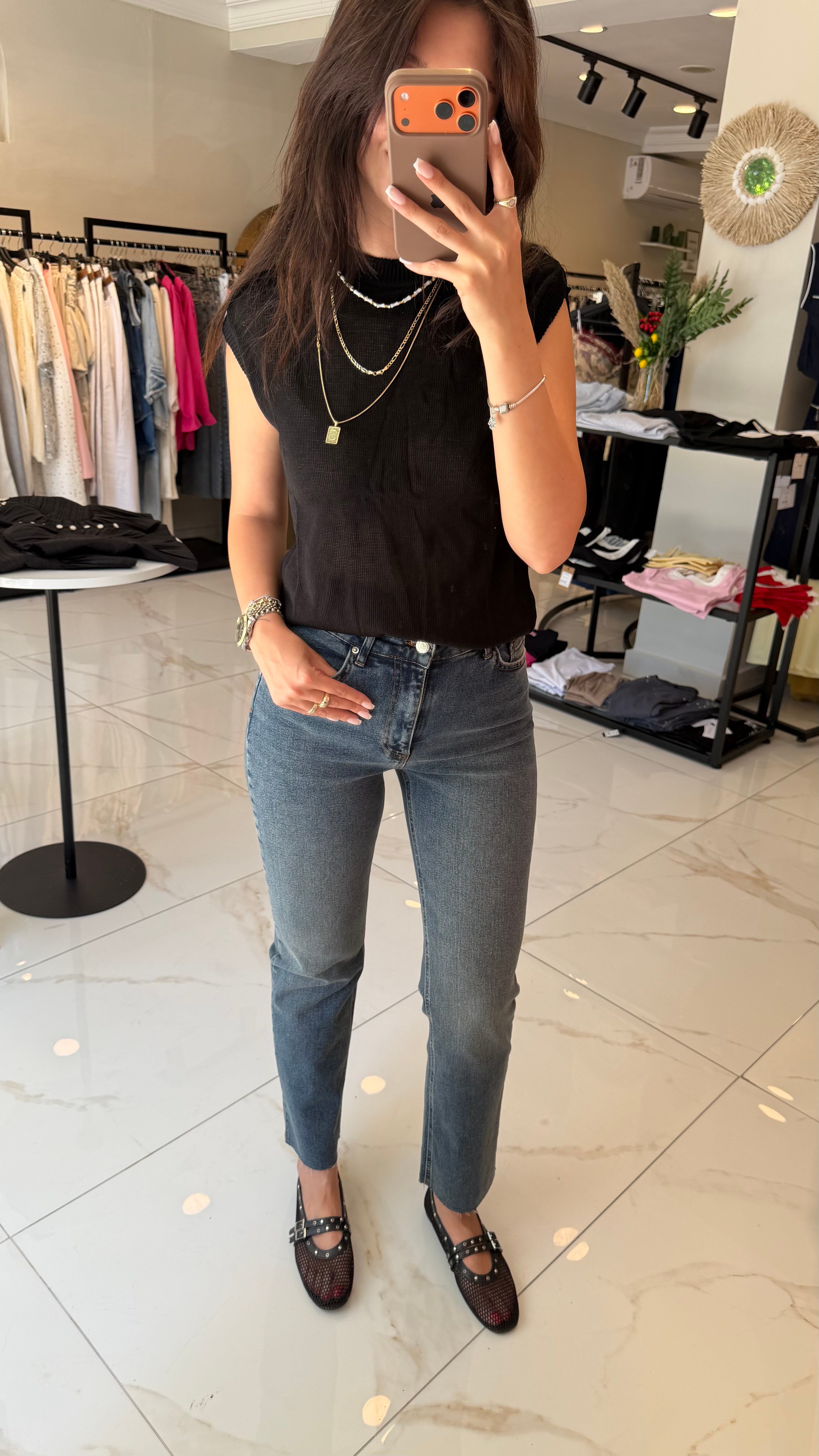 KESİK PAÇA FLARE JEAN