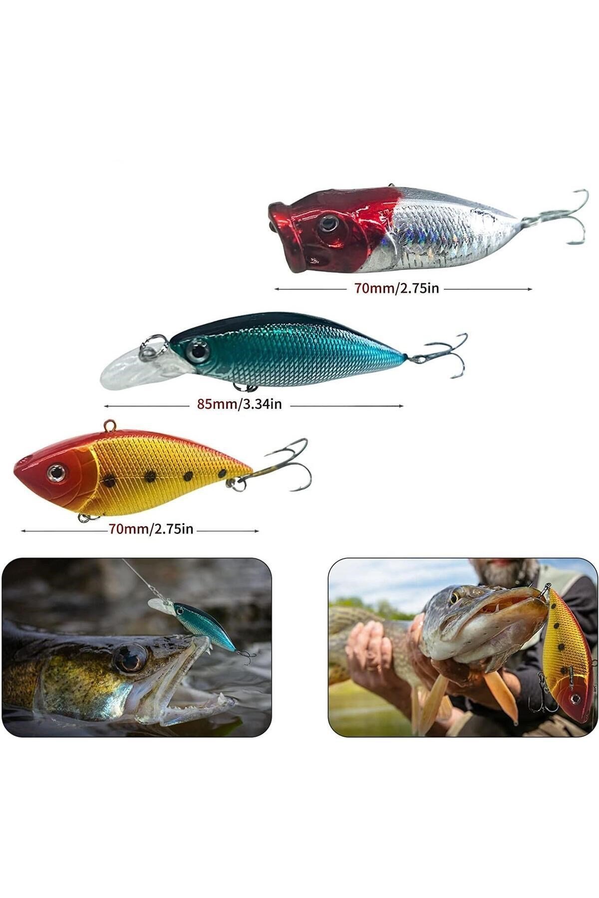 78 Parça Sahte Balık Yemleri Seti Silikon Balık ve Solucan Rapala Jig Sahte Yem Olta İğnesi