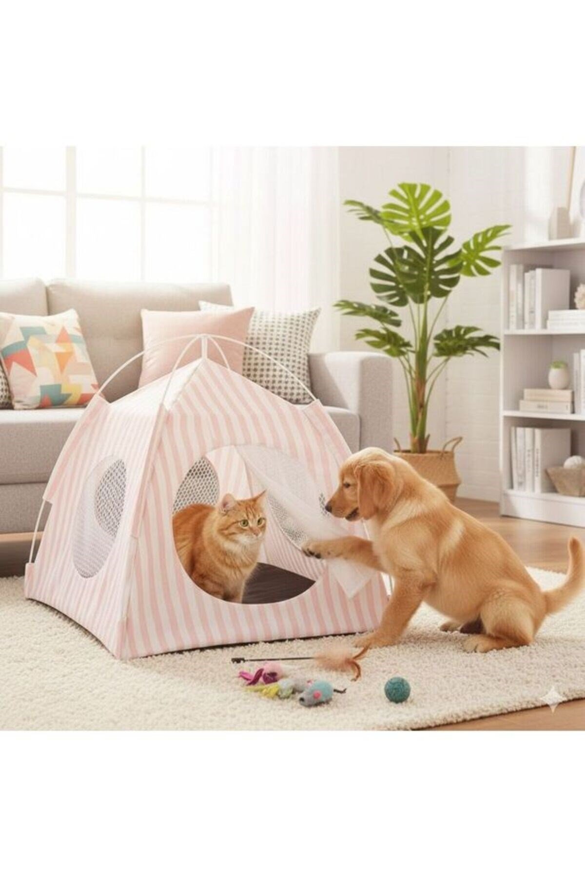 Evcil Hayvan Oyun Çadırı Dinlenme Çadırı Eğlenceli Oyun Saklambaç Çadırı Kedi Çadır Köpek Çadır