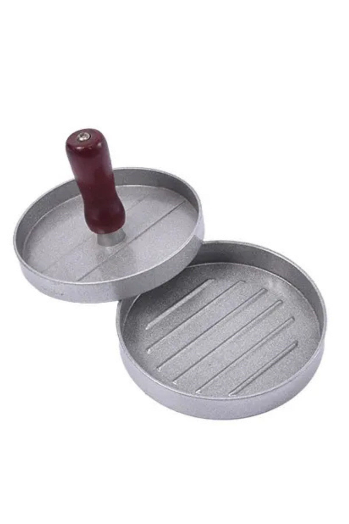 Hamburger Köfte Presi Pratik Köfte Yapma Aparatı Metal Kıyma Burger Press Şekillendirici Kalıp 12 cm