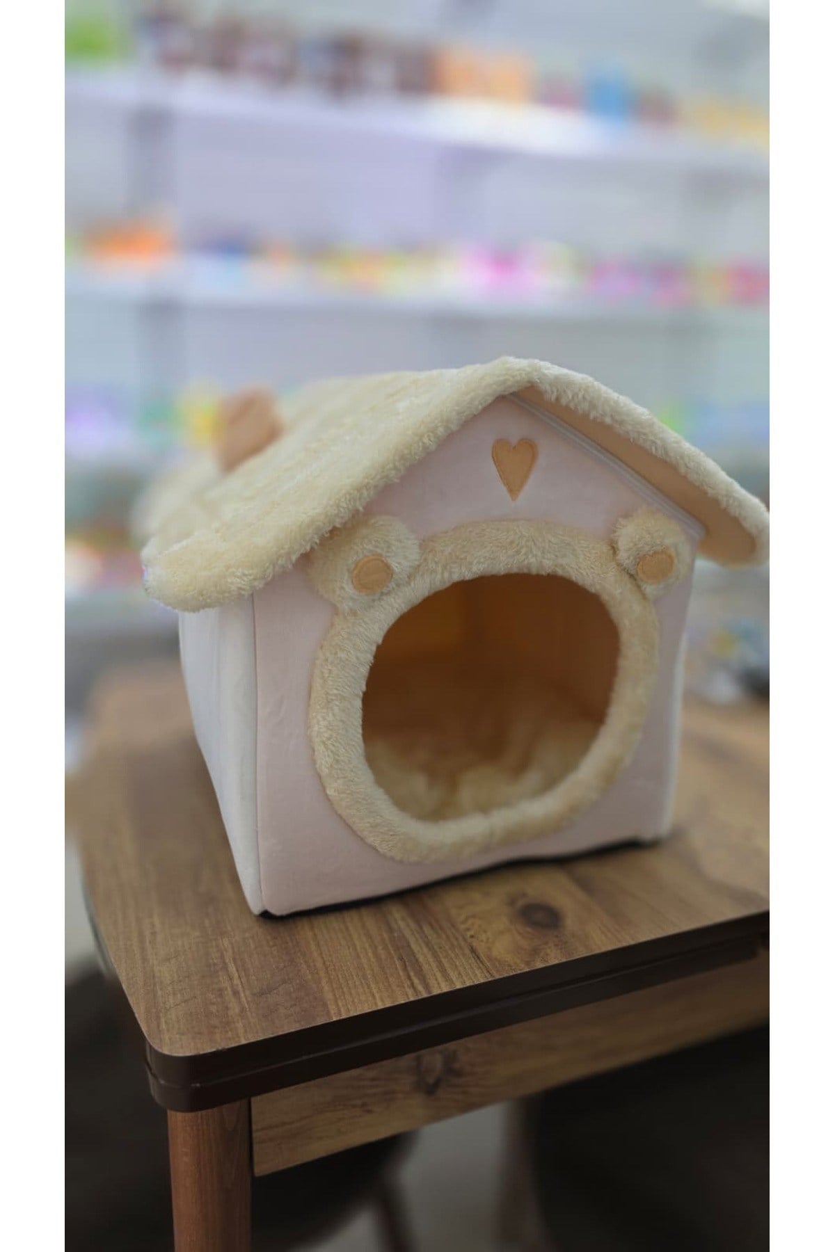 Kedi Evi Ve Köpek Evi Yumuşak Kedi Yatağı Derin Uyku Ve Kış Evi Çıkarılabilir Minder Peluş Uyku Evi