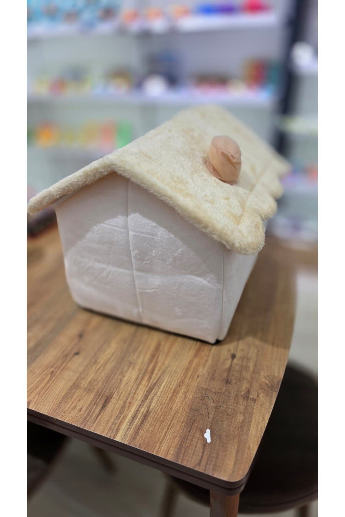 Kedi Evi Ve Köpek Evi Yumuşak Kedi Yatağı Derin Uyku Ve Kış Evi Çıkarılabilir Minder Peluş Uyku Evi