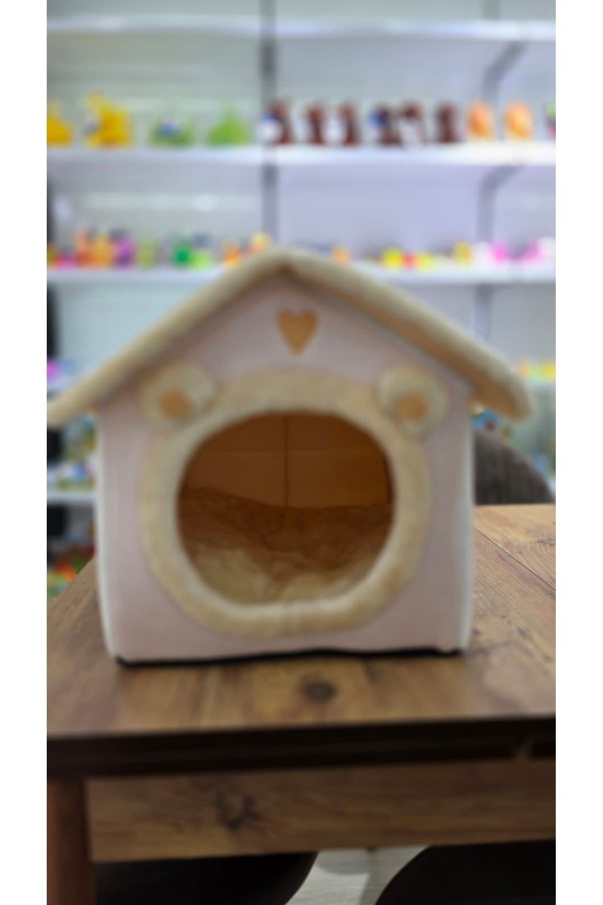 Kedi Evi Ve Köpek Evi Yumuşak Kedi Yatağı Derin Uyku Ve Kış Evi Çıkarılabilir Minder Peluş Uyku Evi