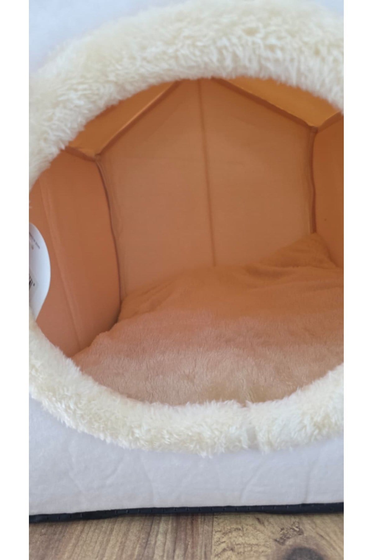 Kedi Evi Ve Köpek Evi Yumuşak Kedi Yatağı Derin Uyku Ve Kış Evi Çıkarılabilir Minder Peluş Uyku Evi