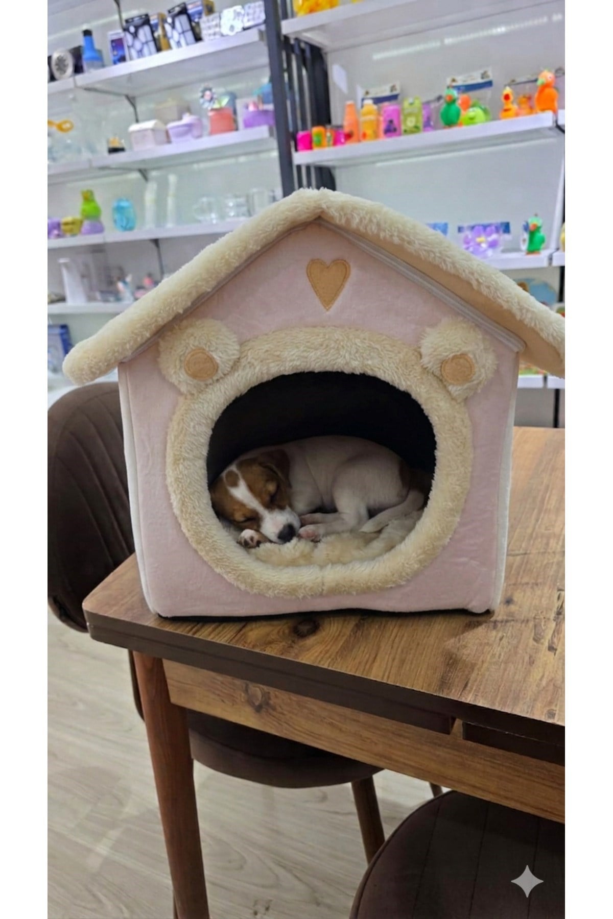 Kedi Evi Ve Köpek Evi Yumuşak Kedi Yatağı Derin Uyku Ve Kış Evi Çıkarılabilir Minder Peluş Uyku Evi