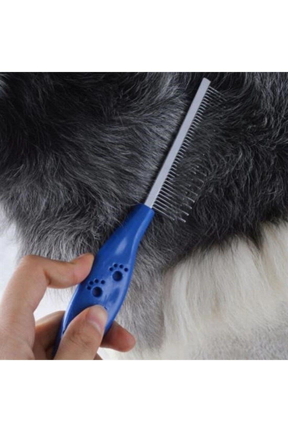 Kedi Köpek Tüy Açma Tarağı Kıtık Açıcı Bakım Tarağı Metal