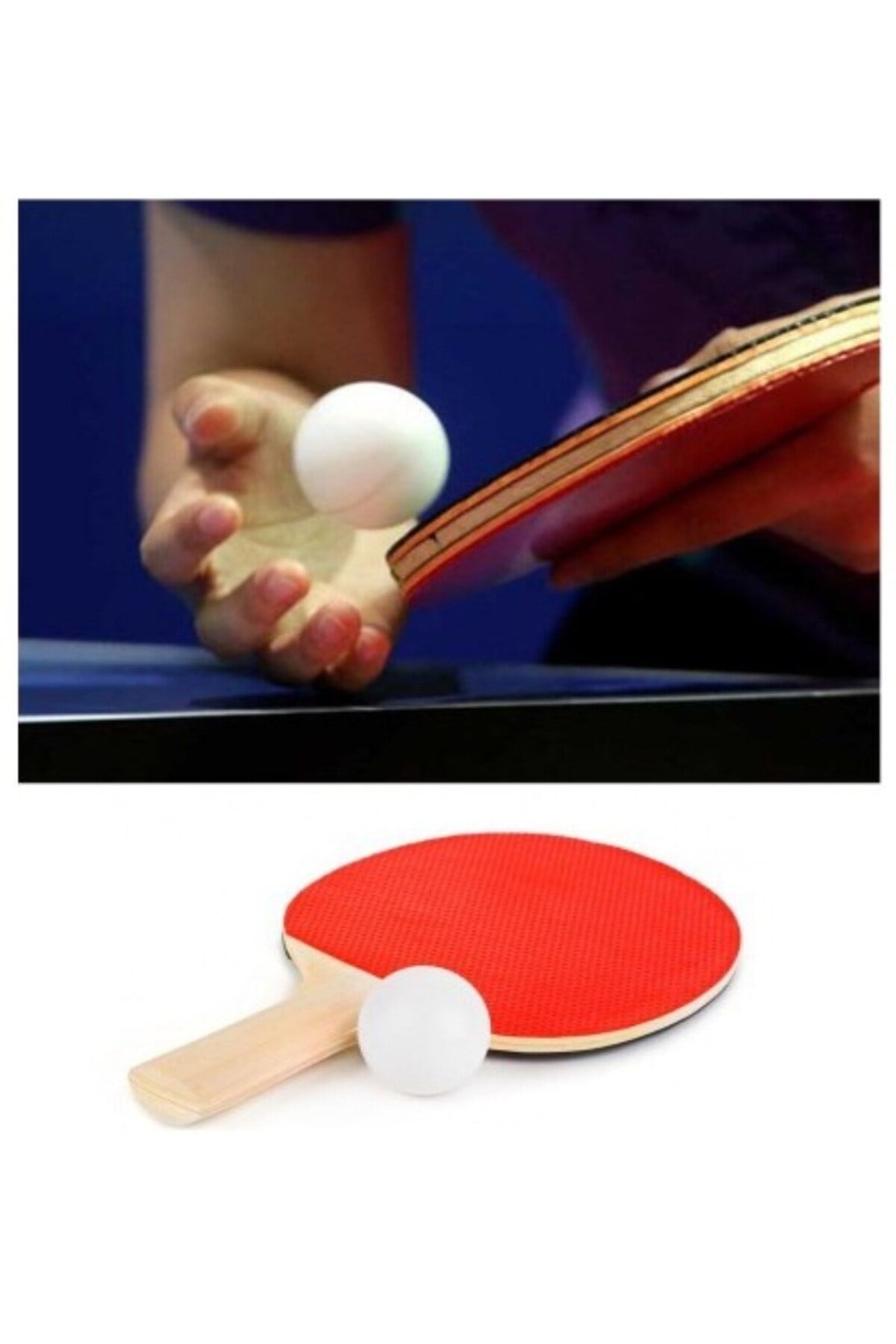 Masa Tenisi Raket ve Top Seti - ( 2 Raket 3 Top )