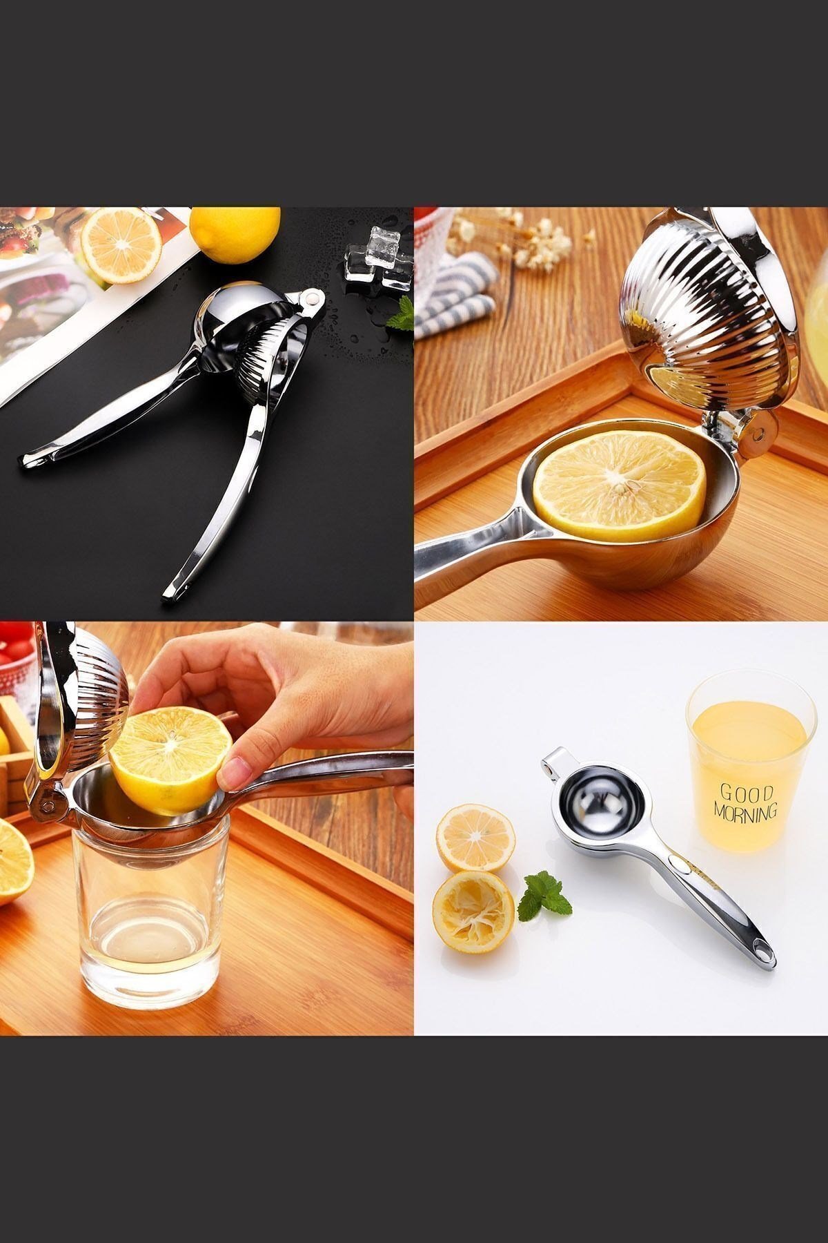 Paslanmaz Çelik Limon Ve Lime Sıkacağı 304 Ağır Çelik Limon Sıkacağı Bar Lime Sıkacağı Avuç İçi
