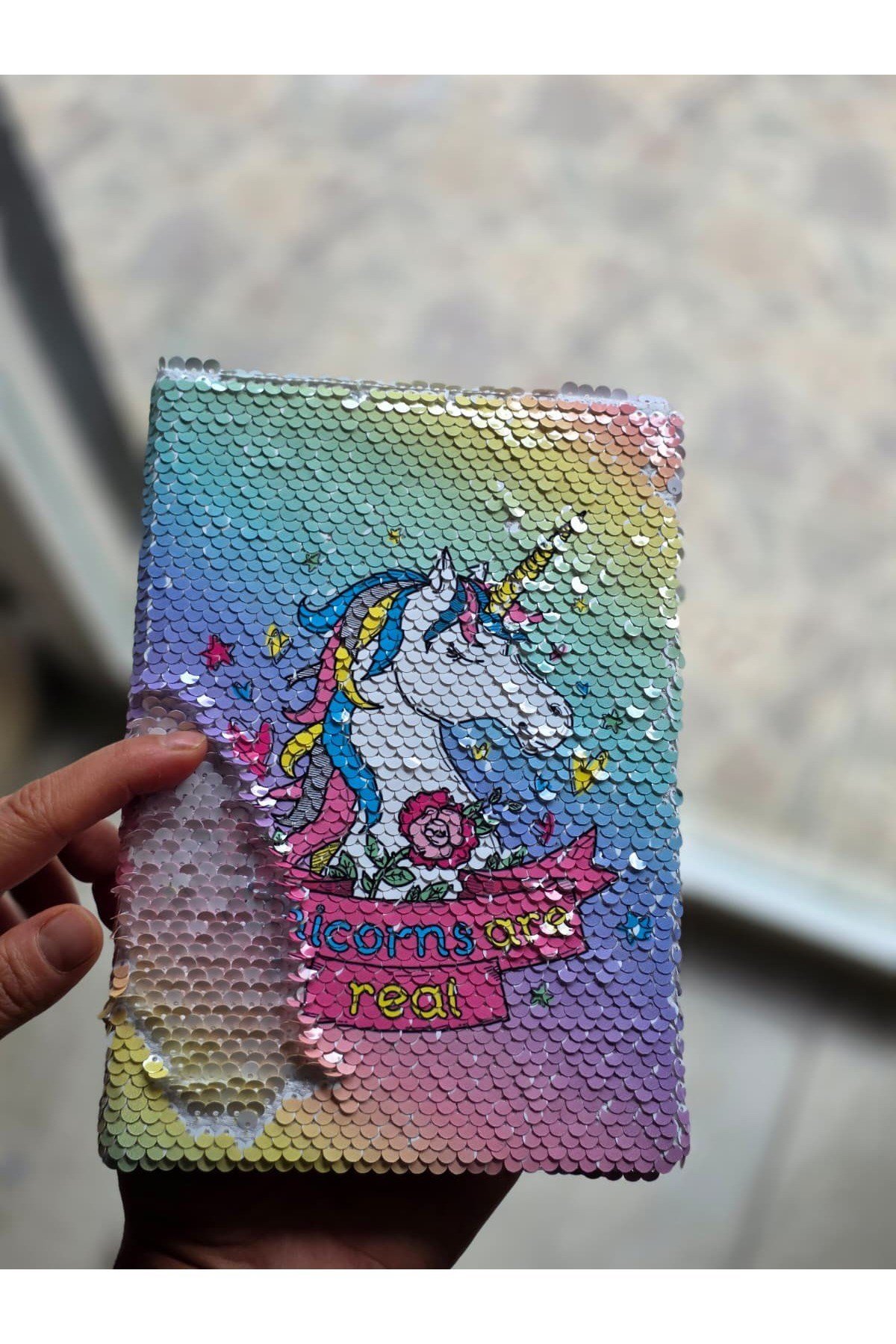 Pullu Unicorn Hatıra Defteri Anı Defteri Çizgili Hediyelik Defter Günlük Defter Doğum Günü Hediye