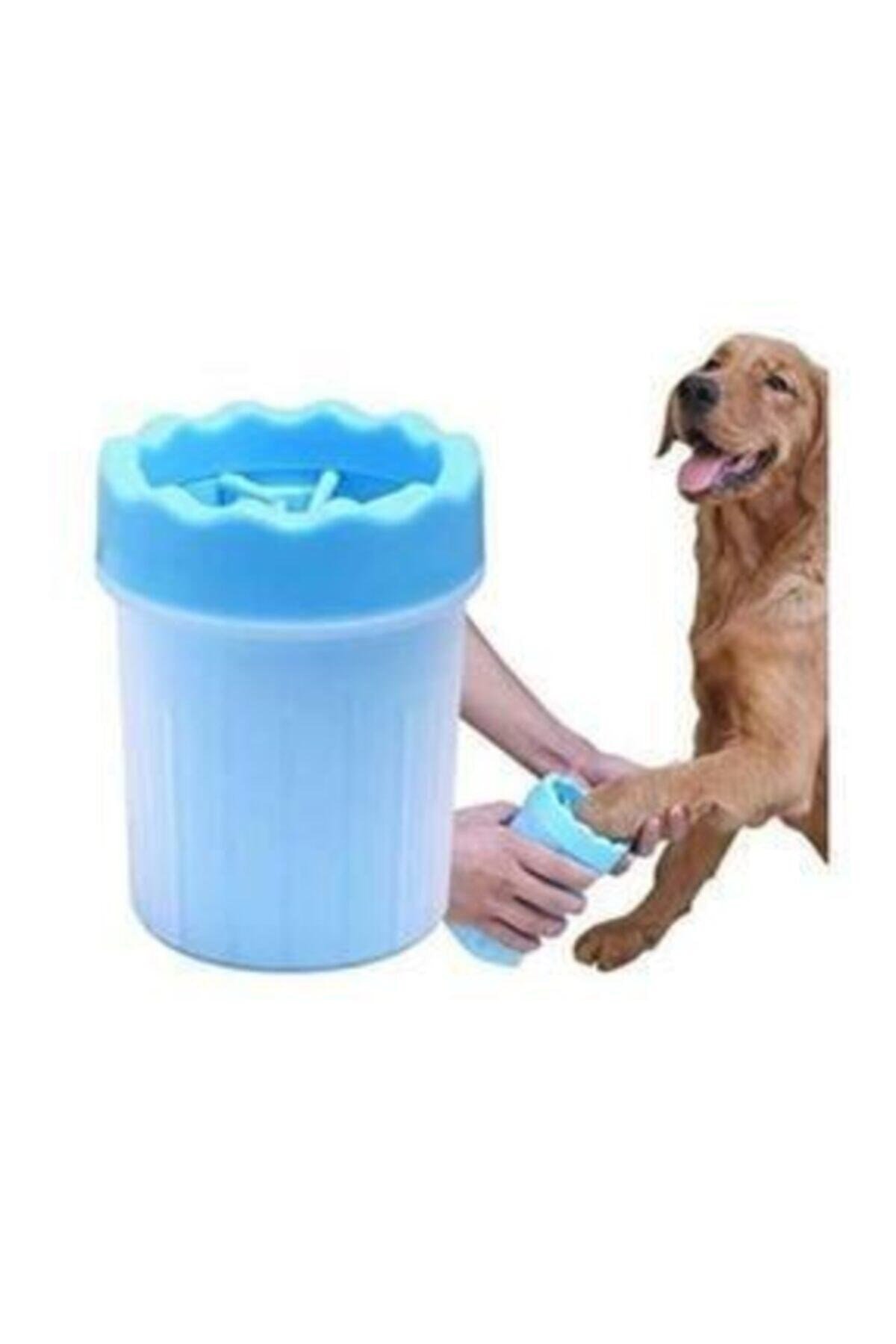 Silikon Fırçalı Kedi Köpek Pati Ayak Yıkama Kovası