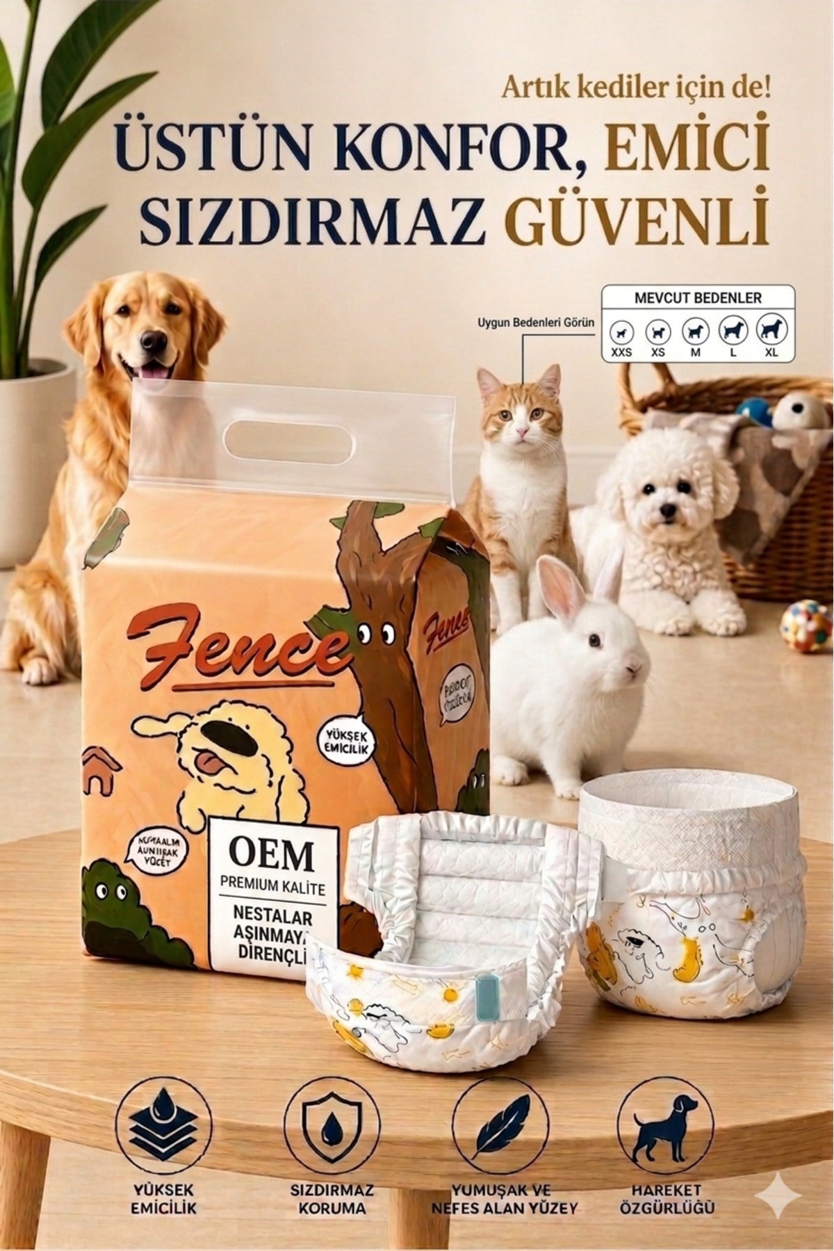 Ultra Emici Kedi Köpek Çiş Bezi Köpek Tuvalet Bezi Kedi Tuvalet Bezi Alıştırma Bezi 10'lu Sızdırmaz