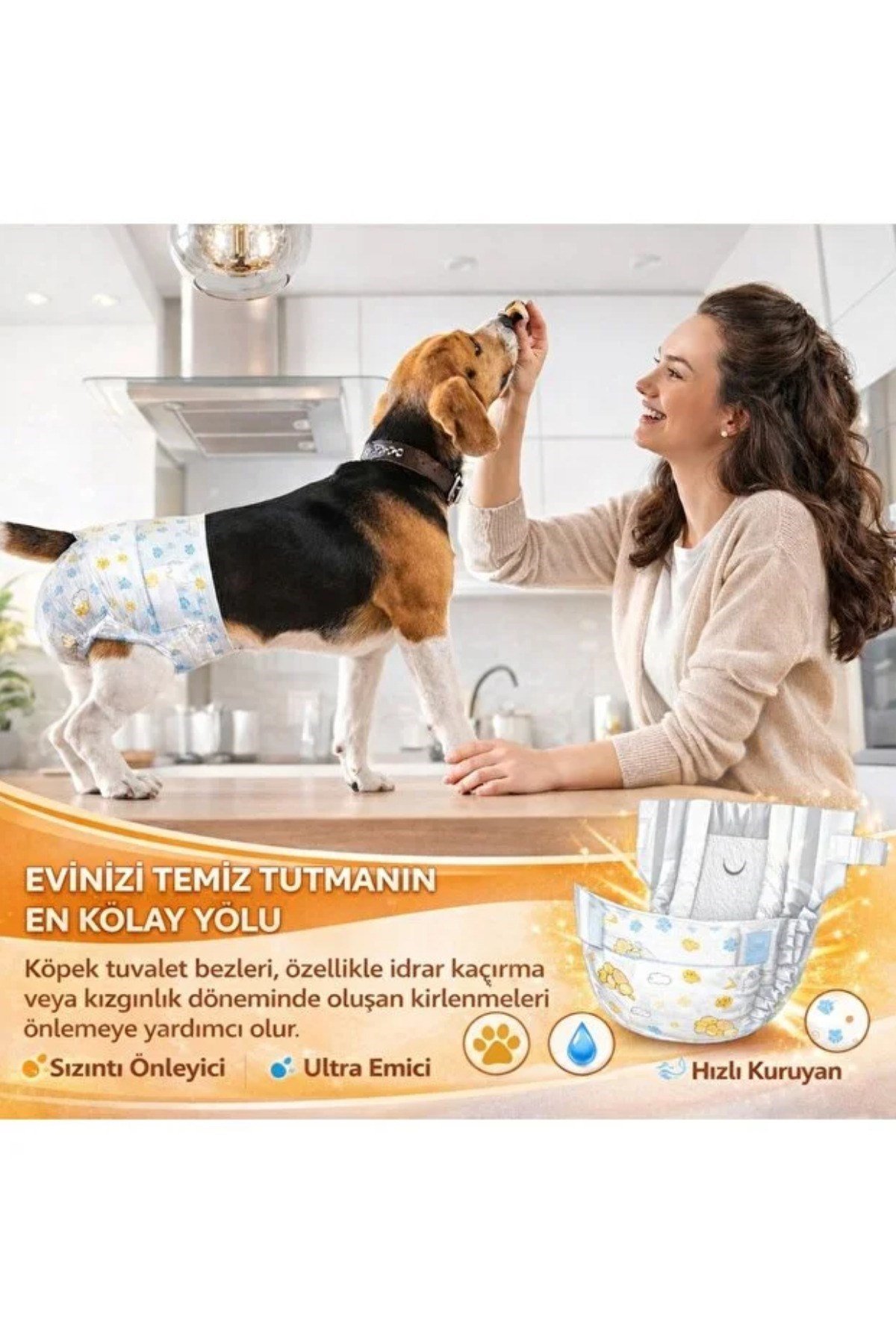 Ultra Emici Kedi Köpek Çiş Bezi Köpek Tuvalet Bezi Kedi Tuvalet Bezi Alıştırma Bezi 10'lu Sızdırmaz